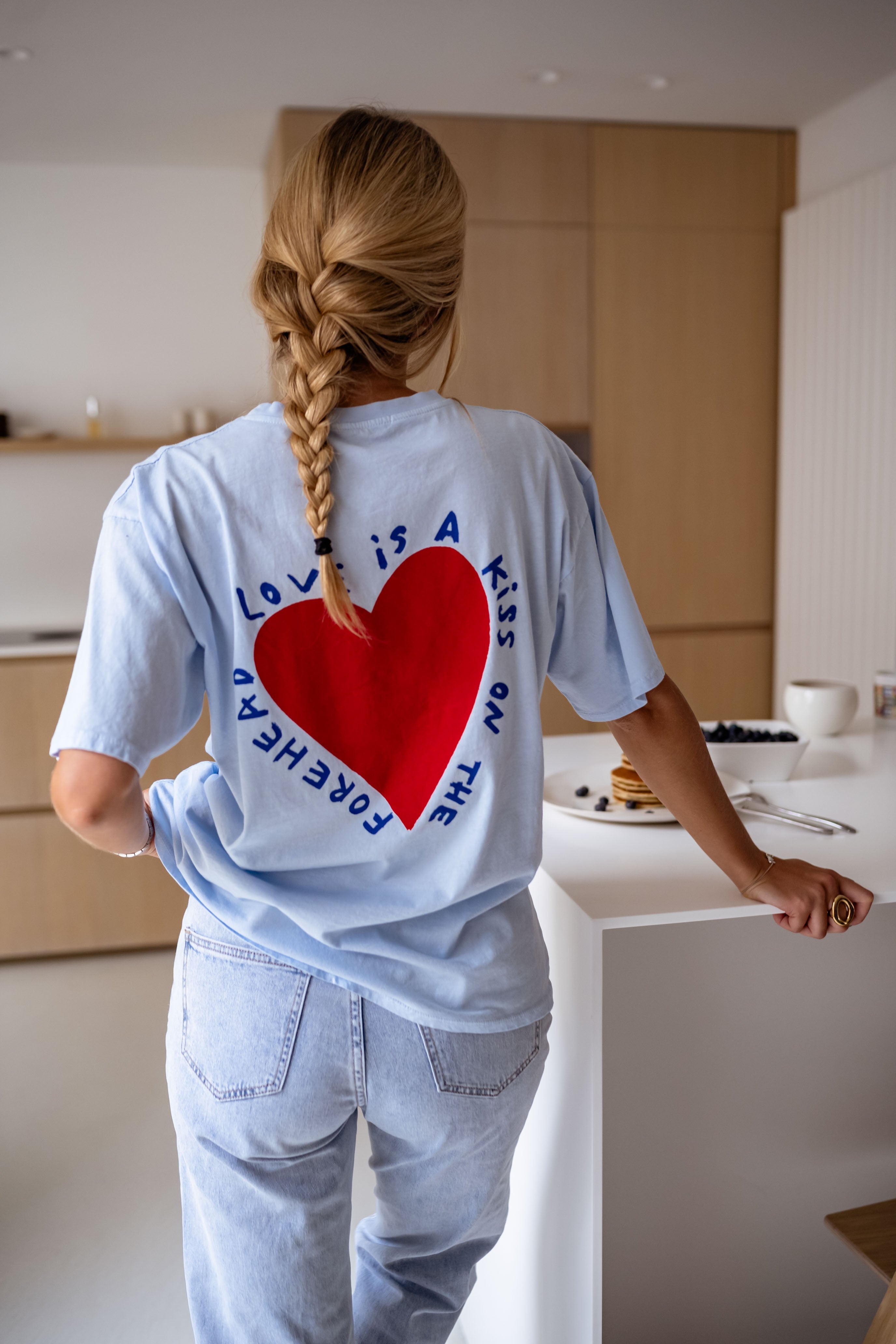 T-shirt Mona bleu ciel 