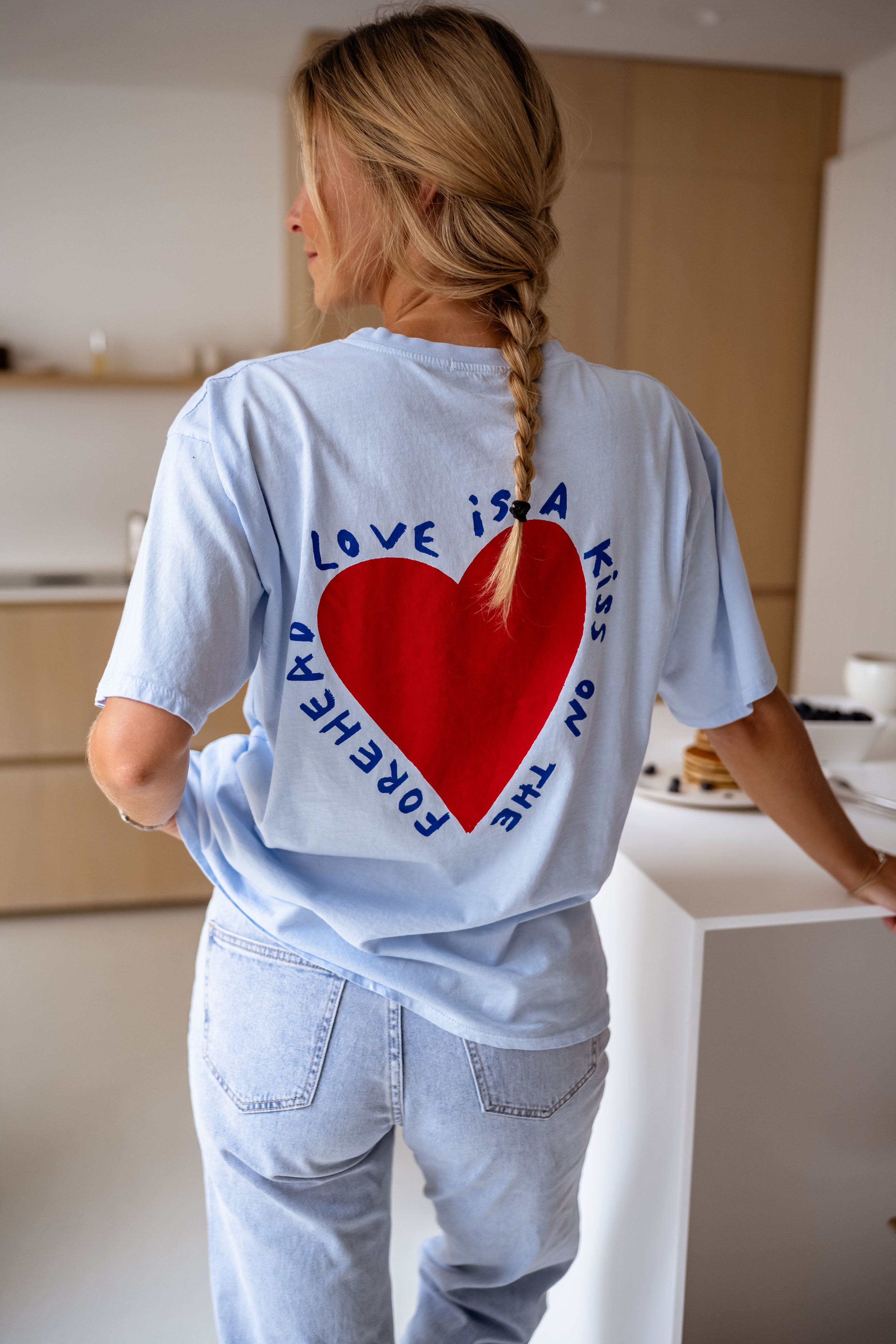 T-shirt Mona bleu ciel 