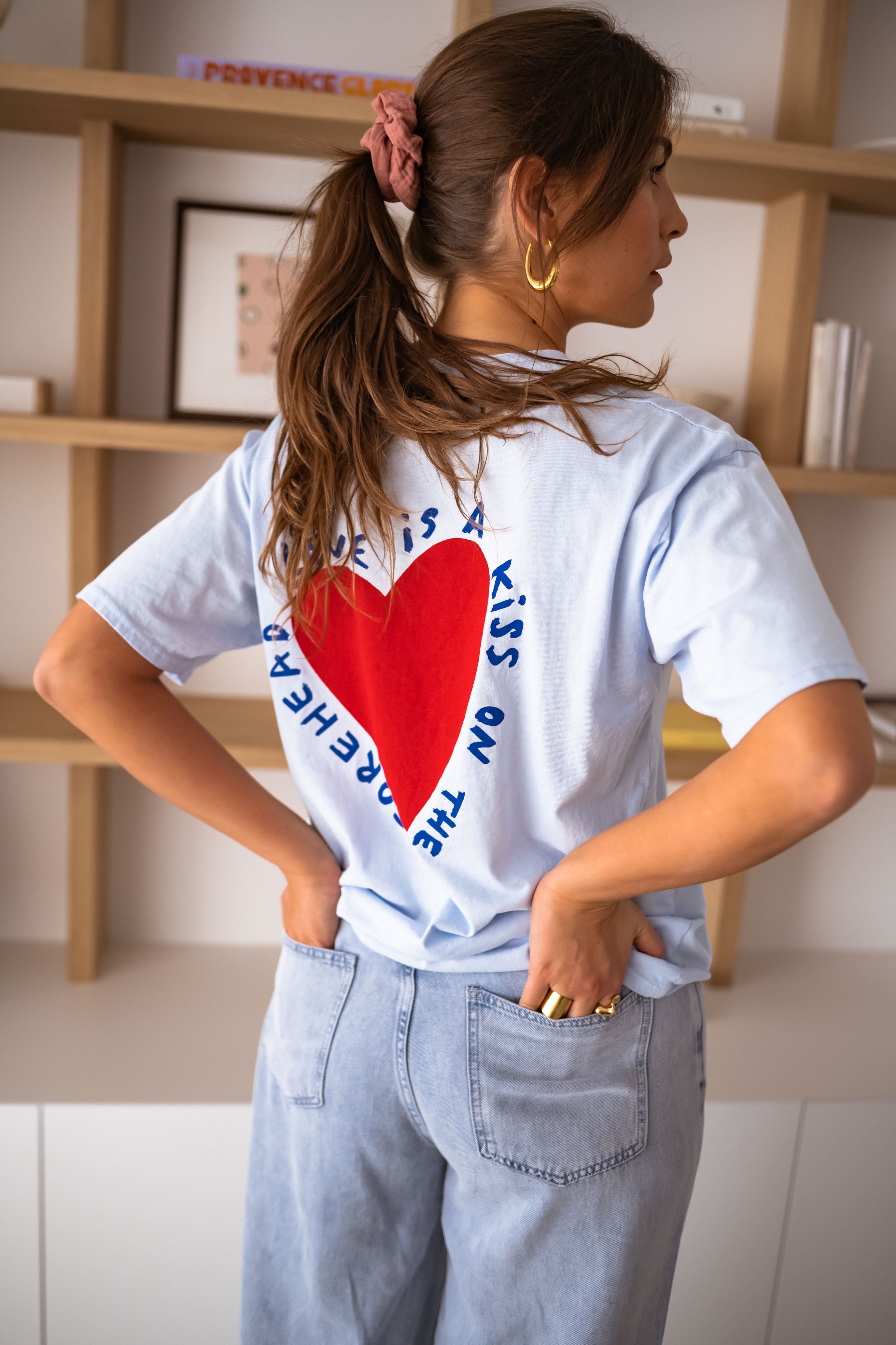 T-shirt Mona bleu ciel 