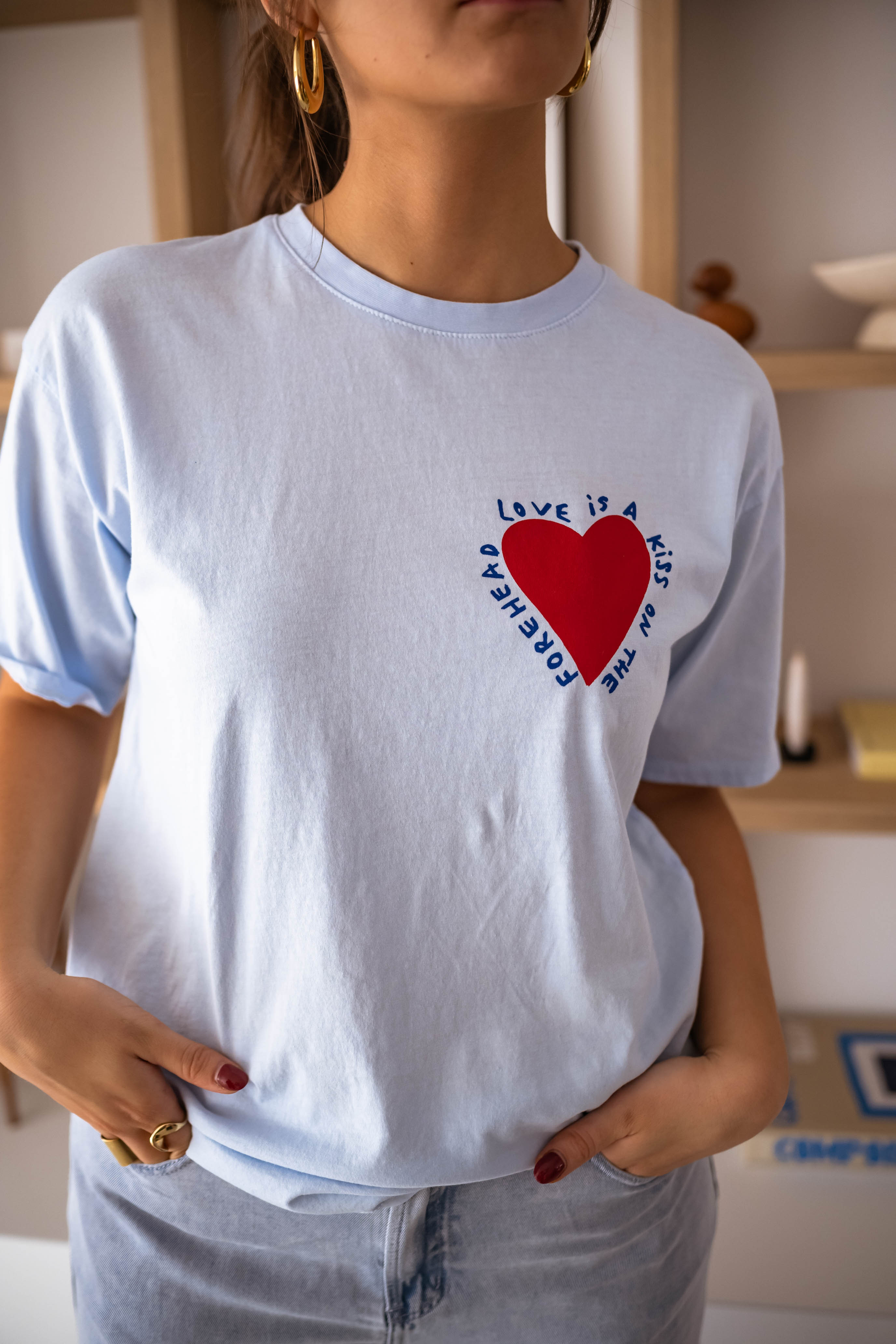 T-shirt Mona bleu ciel 