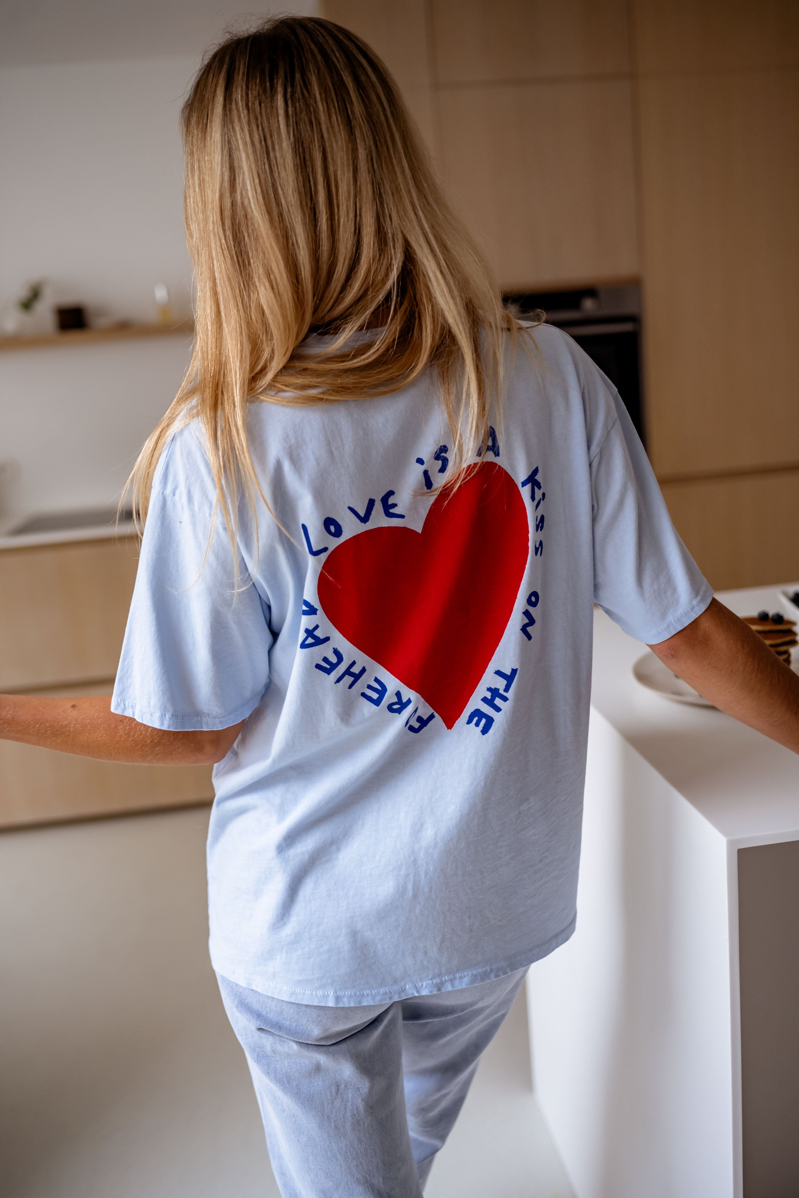 T-shirt Mona bleu ciel 