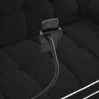 Canapé-lit convertible 2 places en velours de 55 pouces avec lit gigogne, inclinaison réglable, poches latérales et support pour téléphone