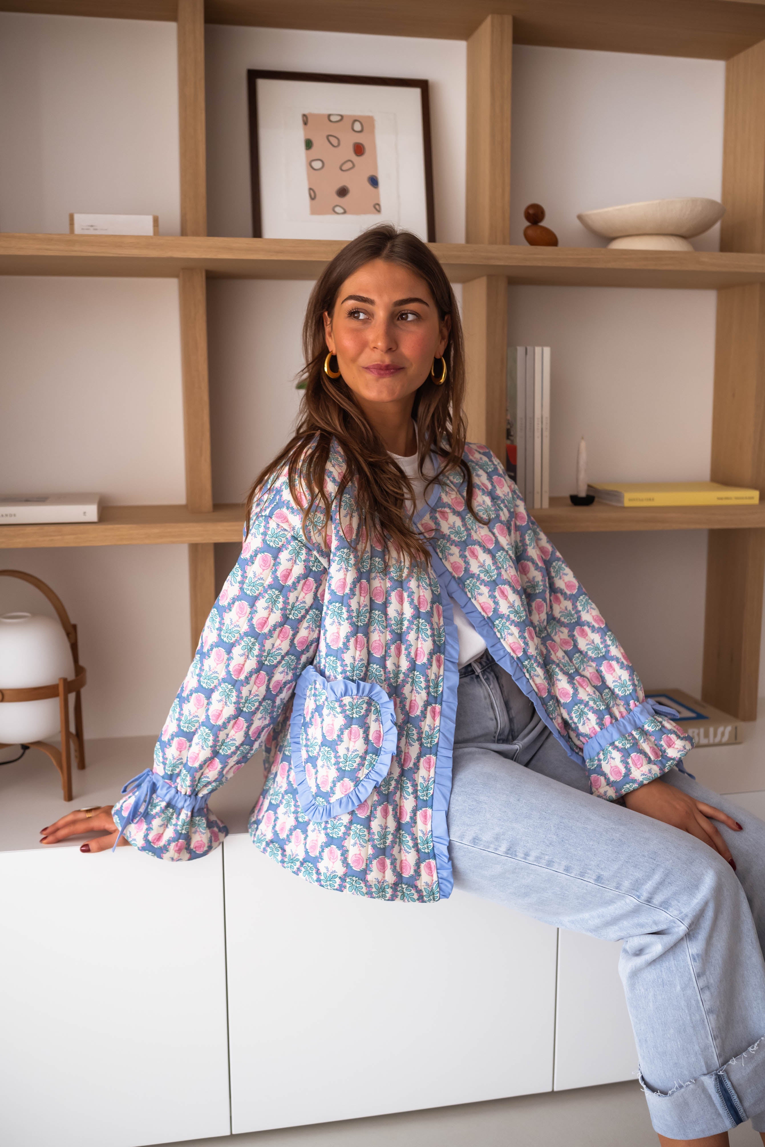 Veste Layna à fleurs