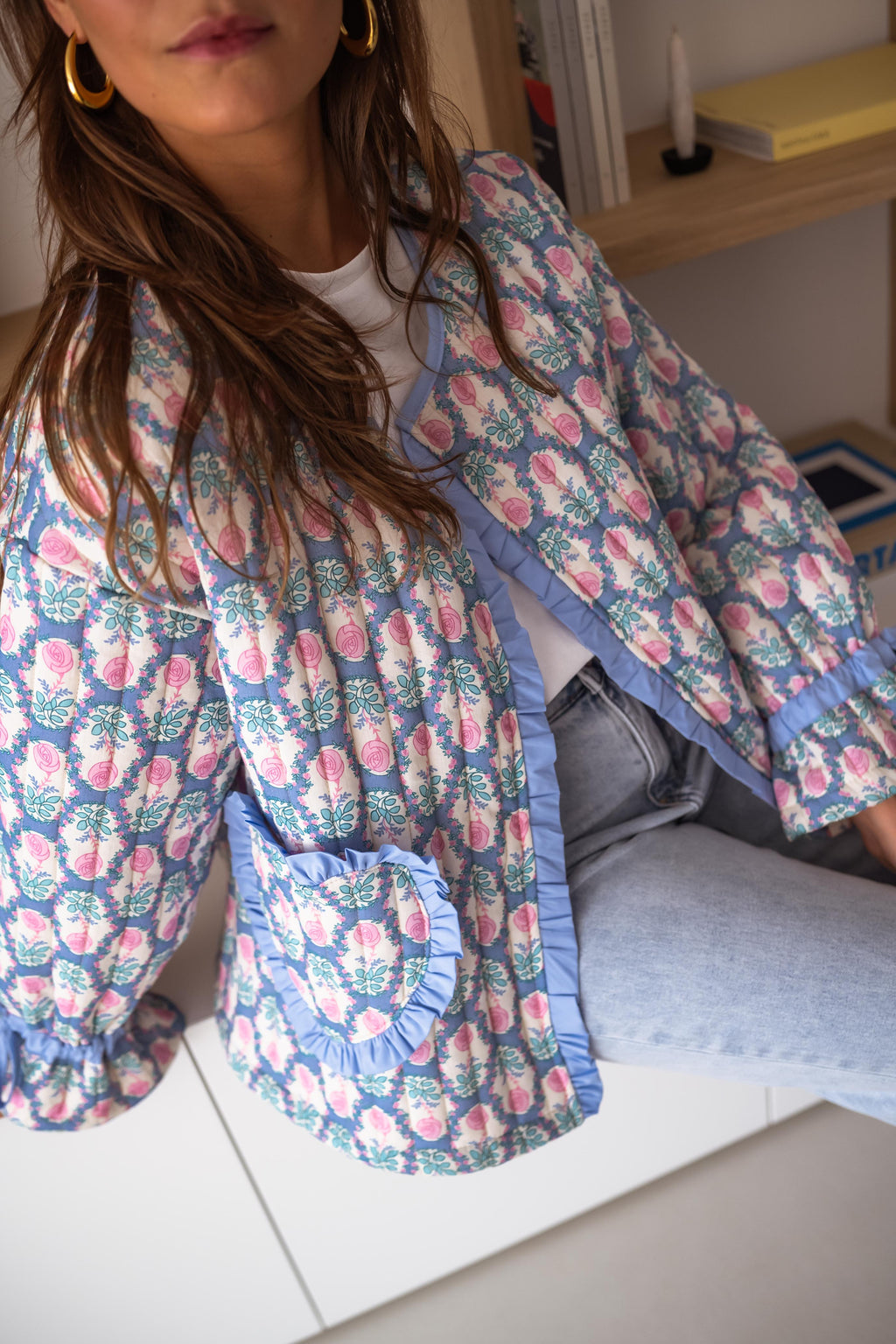 Veste Layna à fleurs