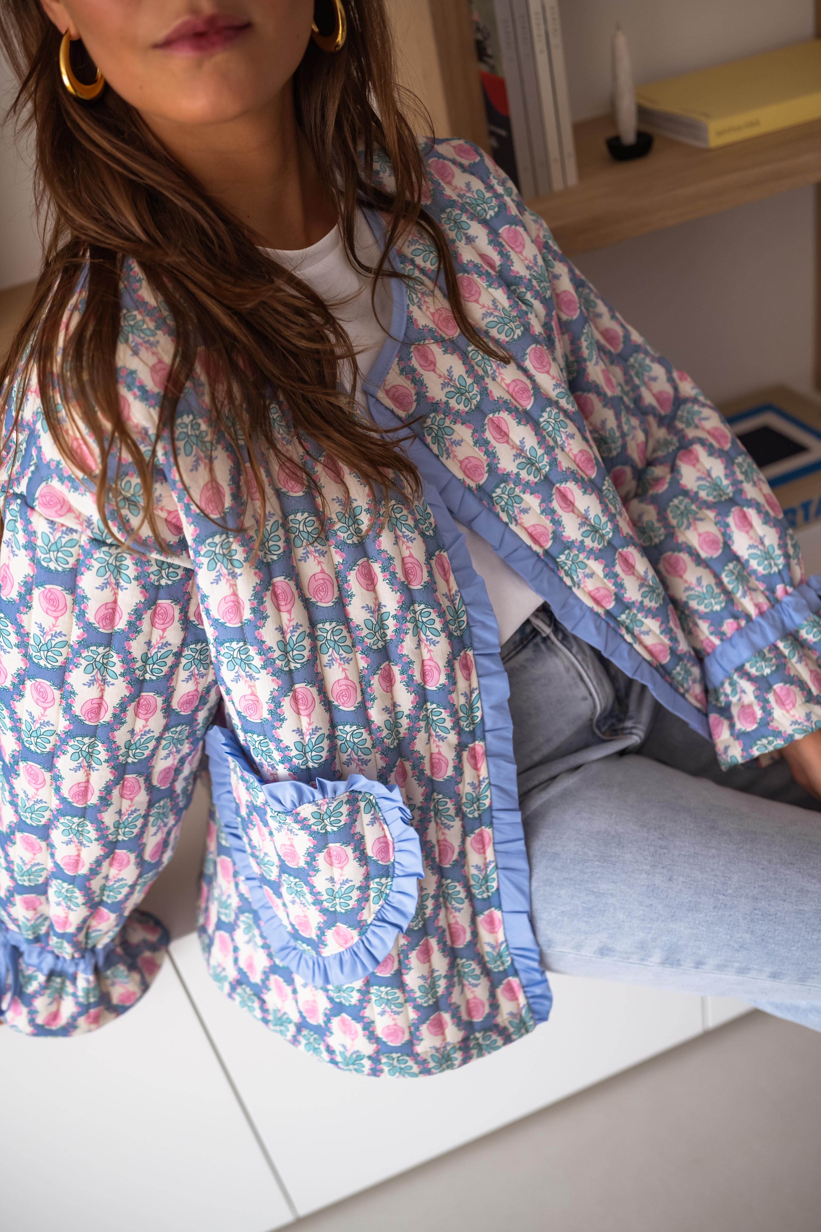 Veste Layna à fleurs
