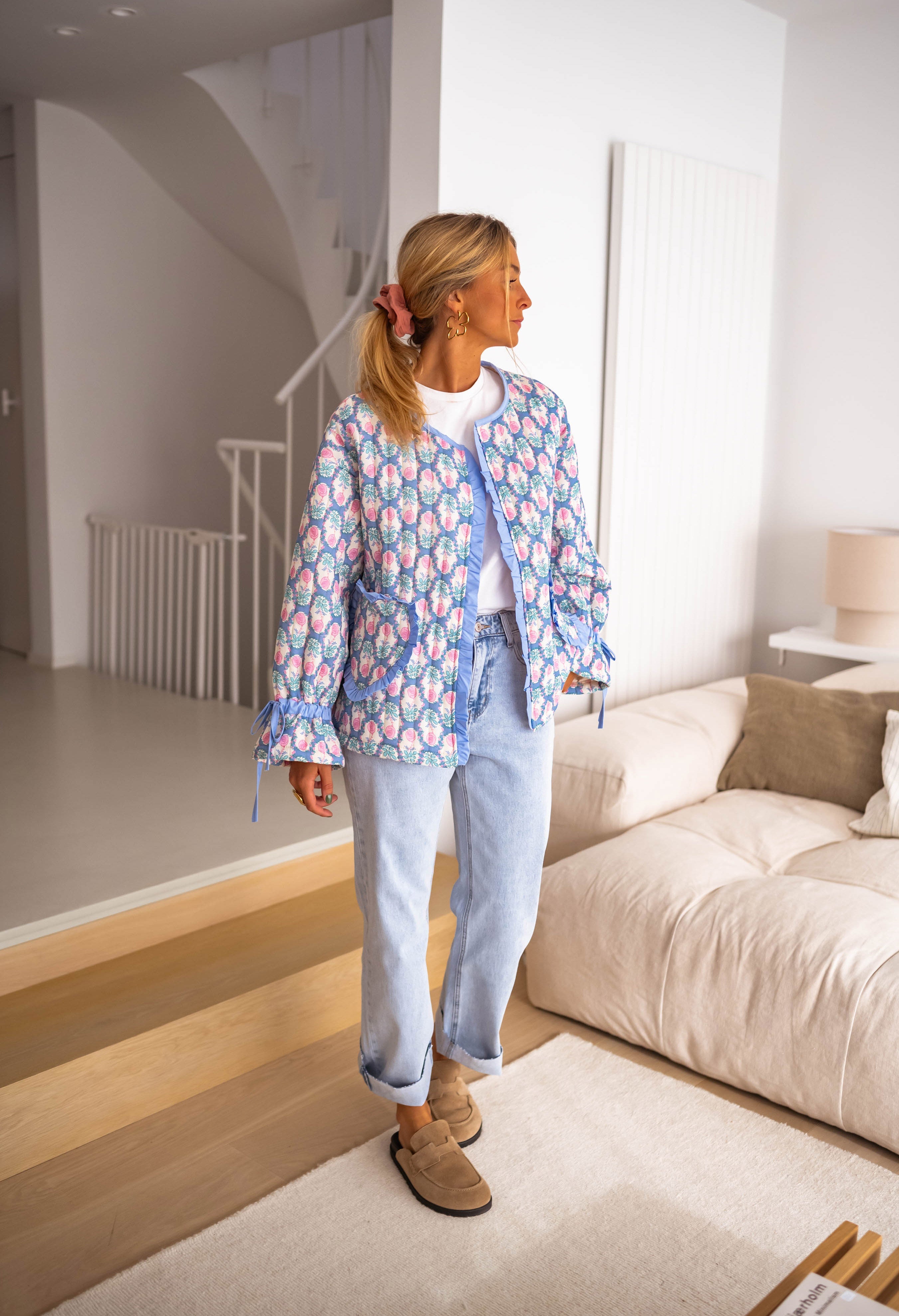 Veste Layna à fleurs
