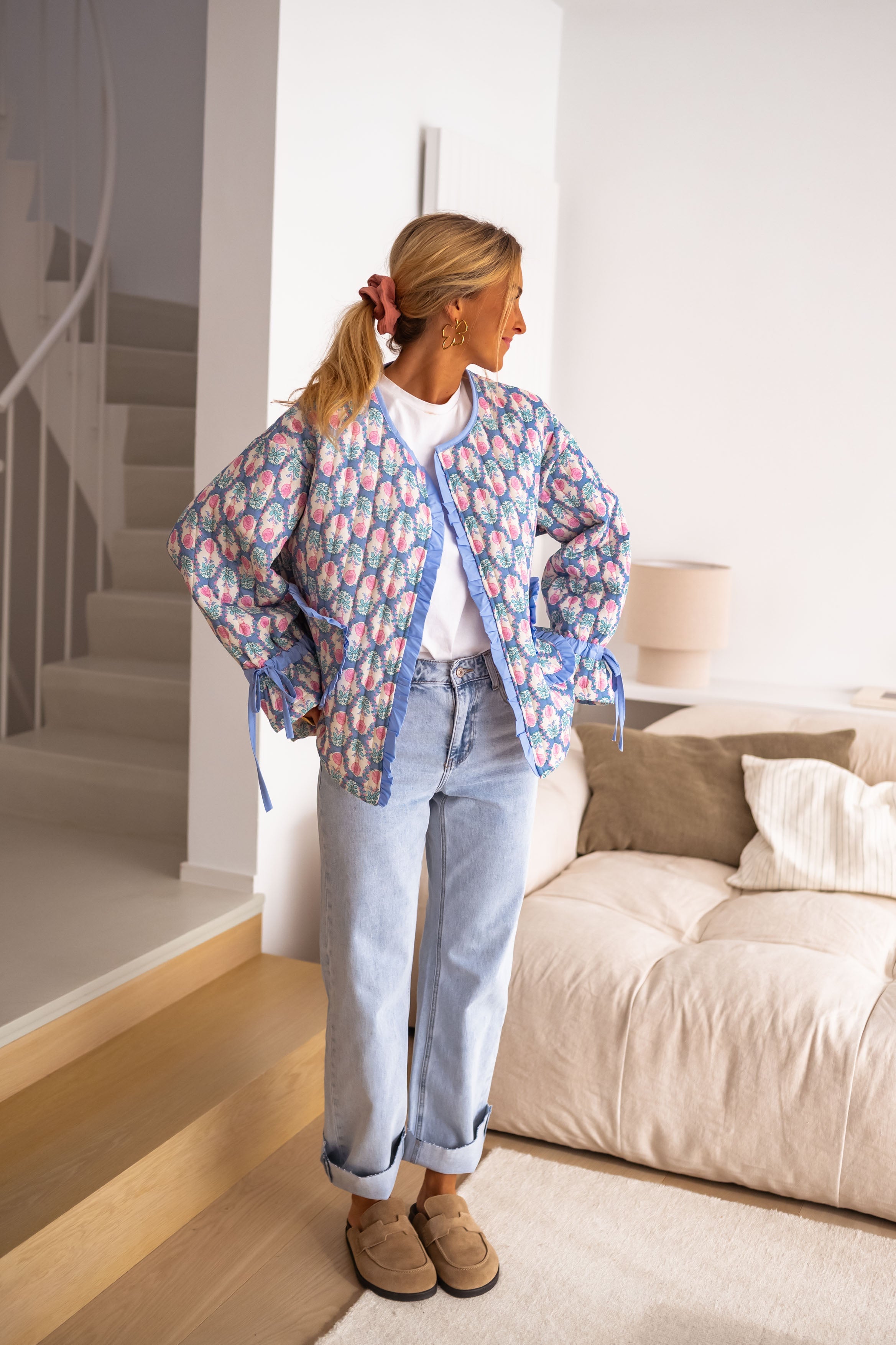 Veste Layna à fleurs