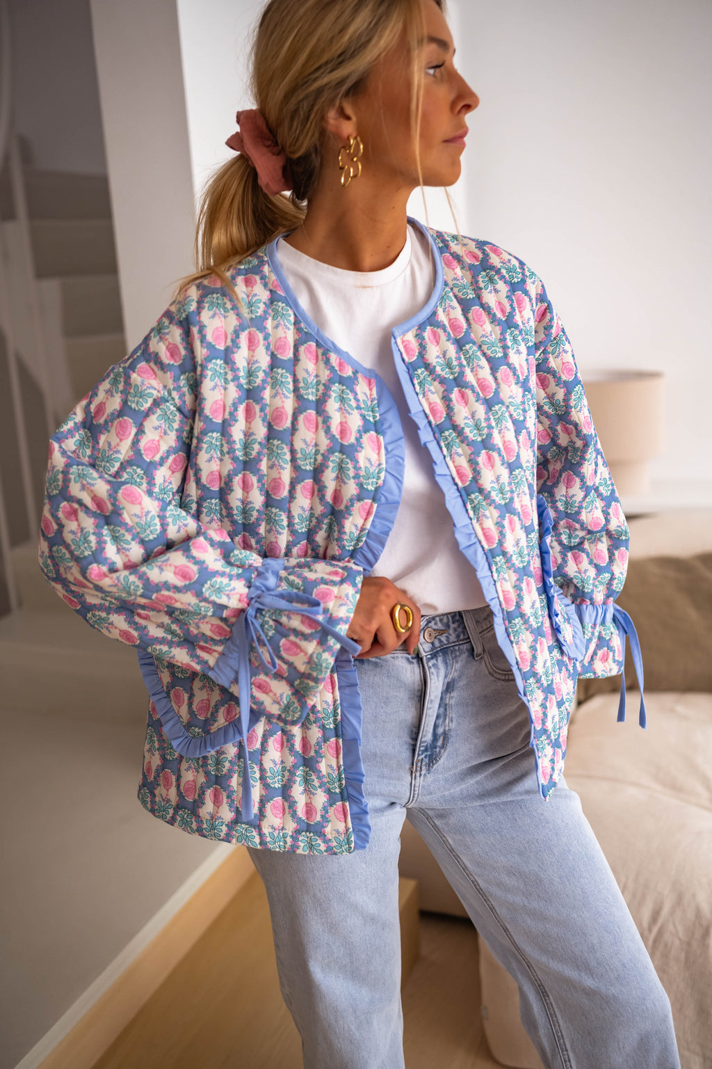 Veste Layna à fleurs