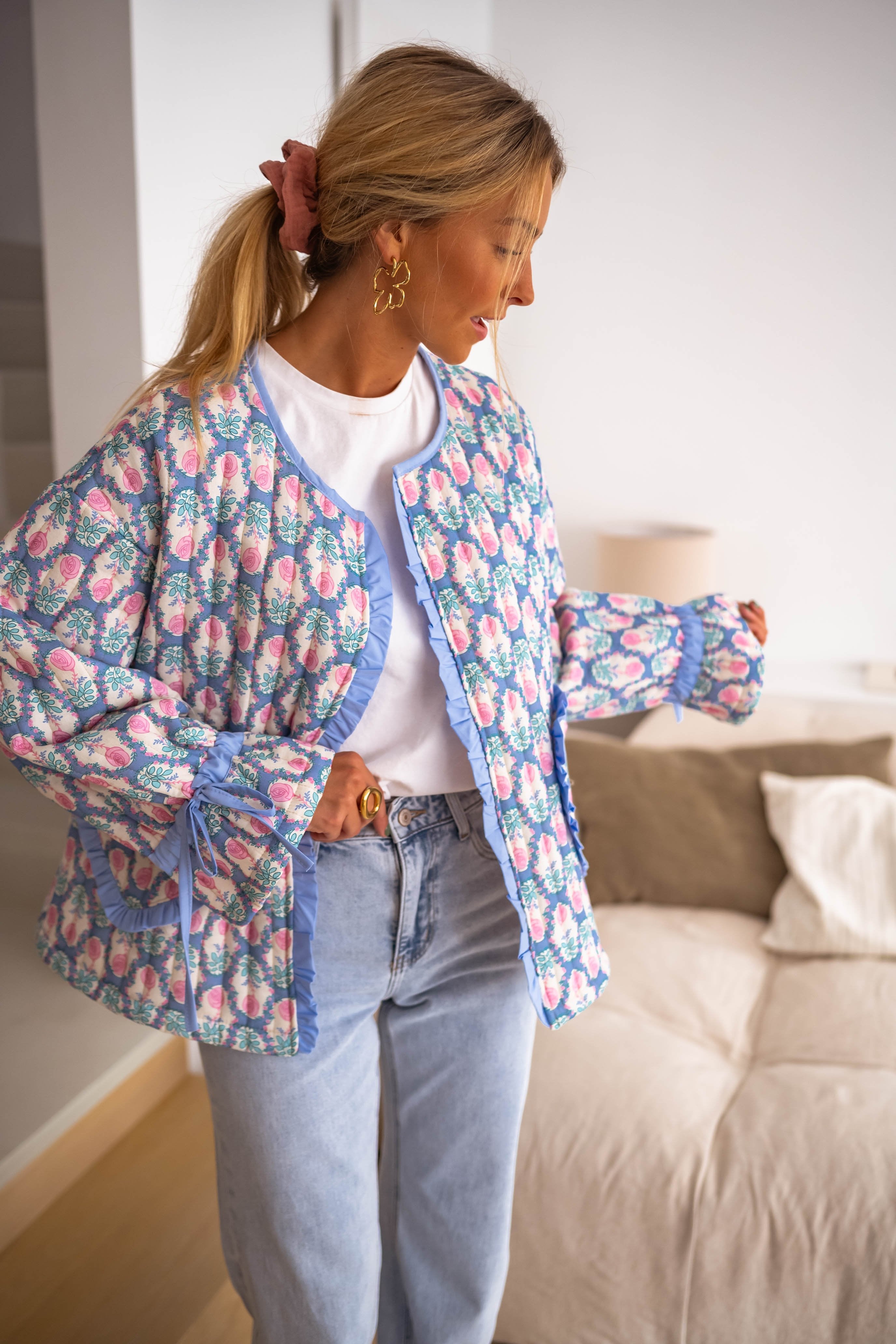 Veste Layna à fleurs