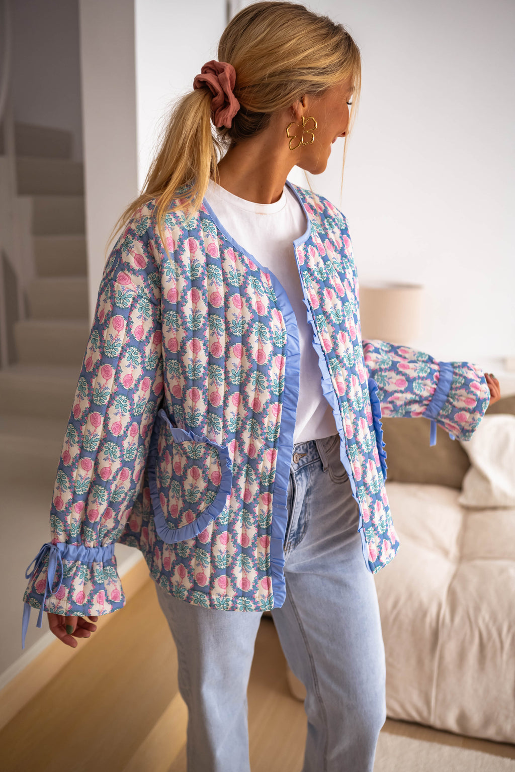 Veste Layna à fleurs