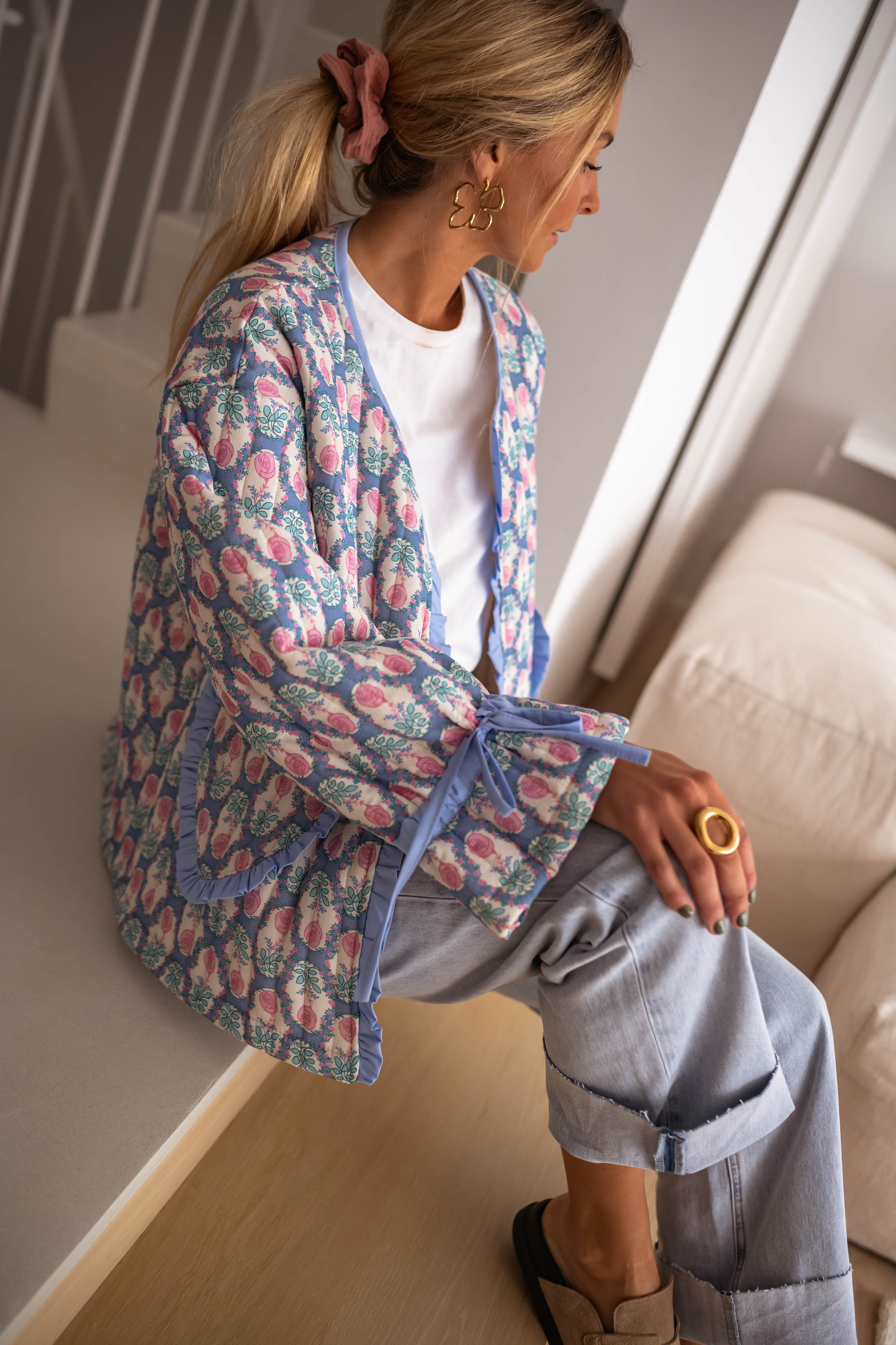 Veste Layna à fleurs