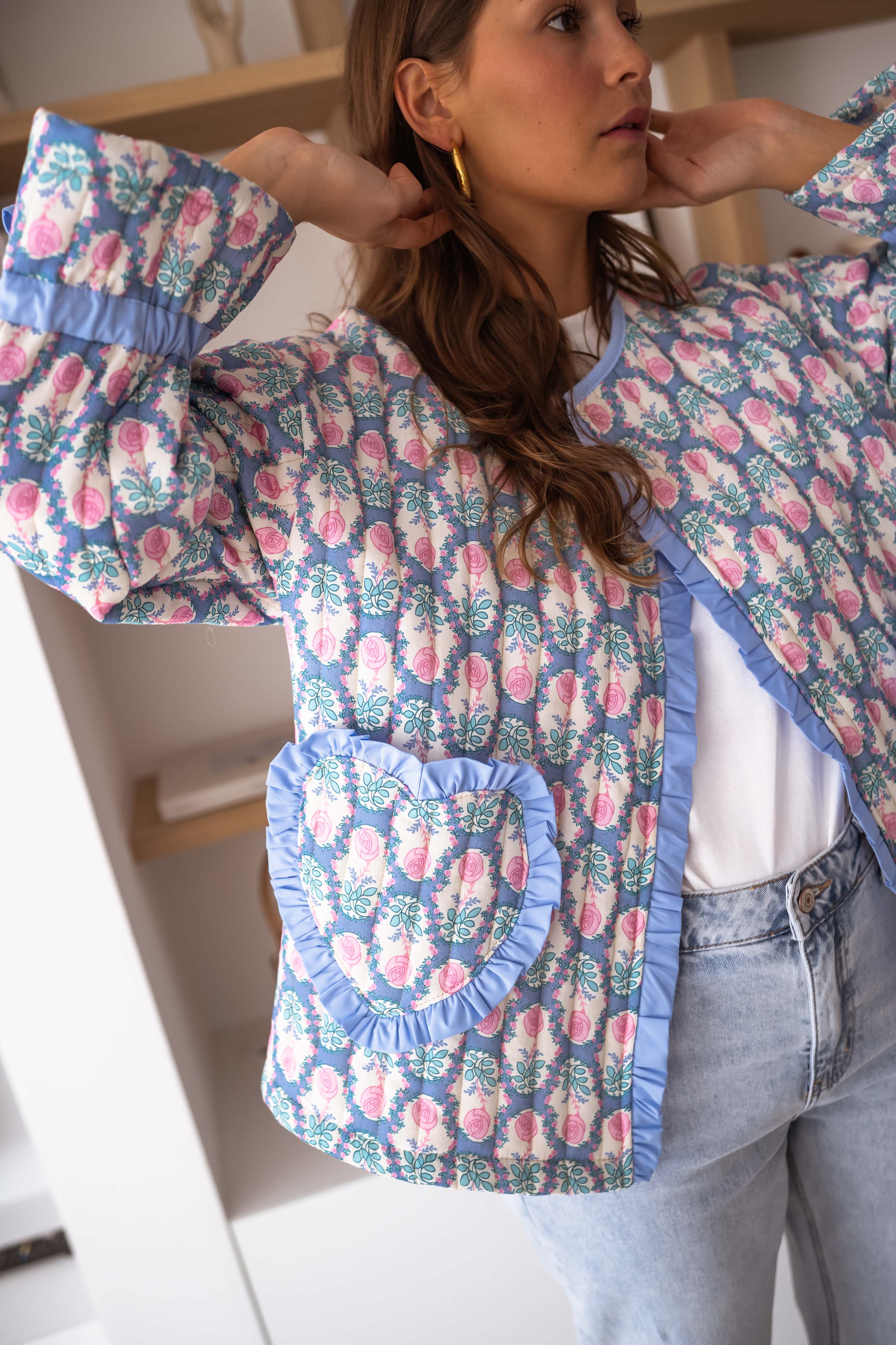 Veste Layna à fleurs