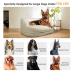 Lit orthopédique imperméable en mousse pour chien WOWMAX pour grands chiens