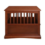 Table d'appoint en bois pour cage pour animaux de compagnie avec porte verrouillable