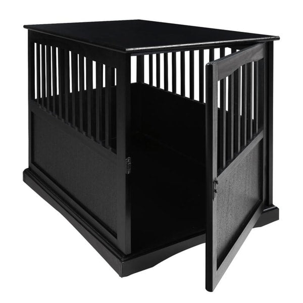 Table d'appoint en bois pour cage pour animaux de compagnie avec porte verrouillable