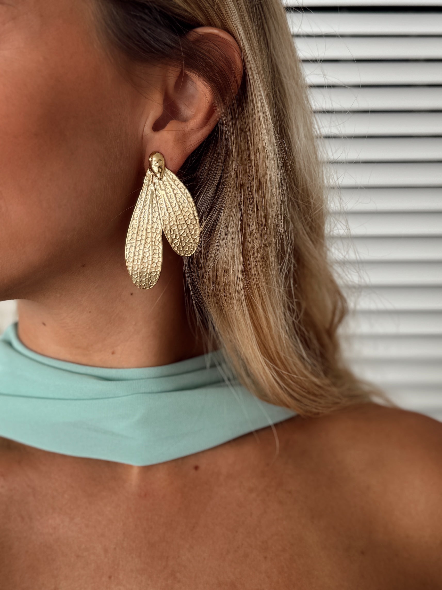 Boucles d'oreilles Hymo dorées