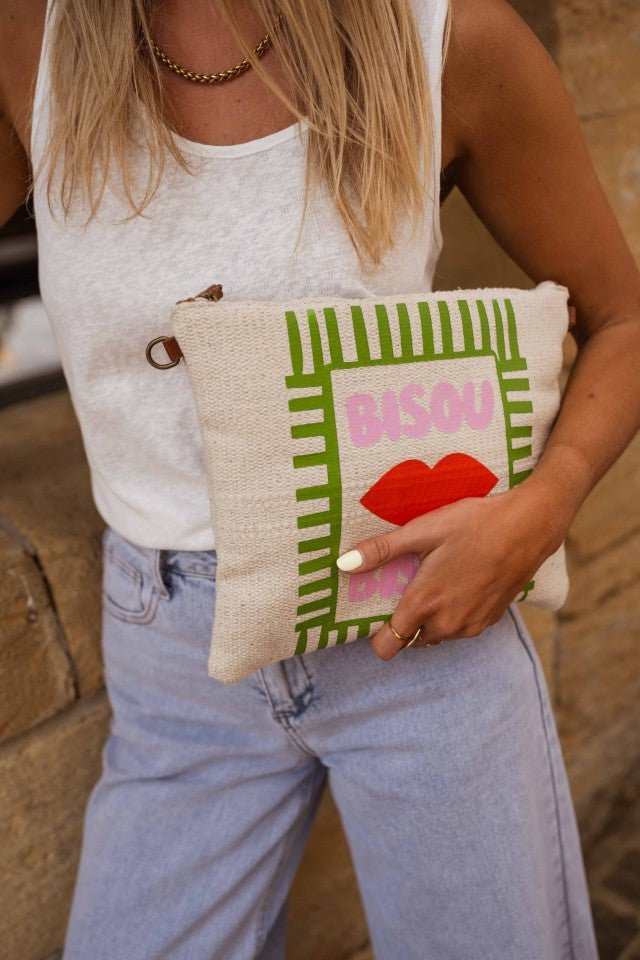 Pochette Bisou Bisou beige