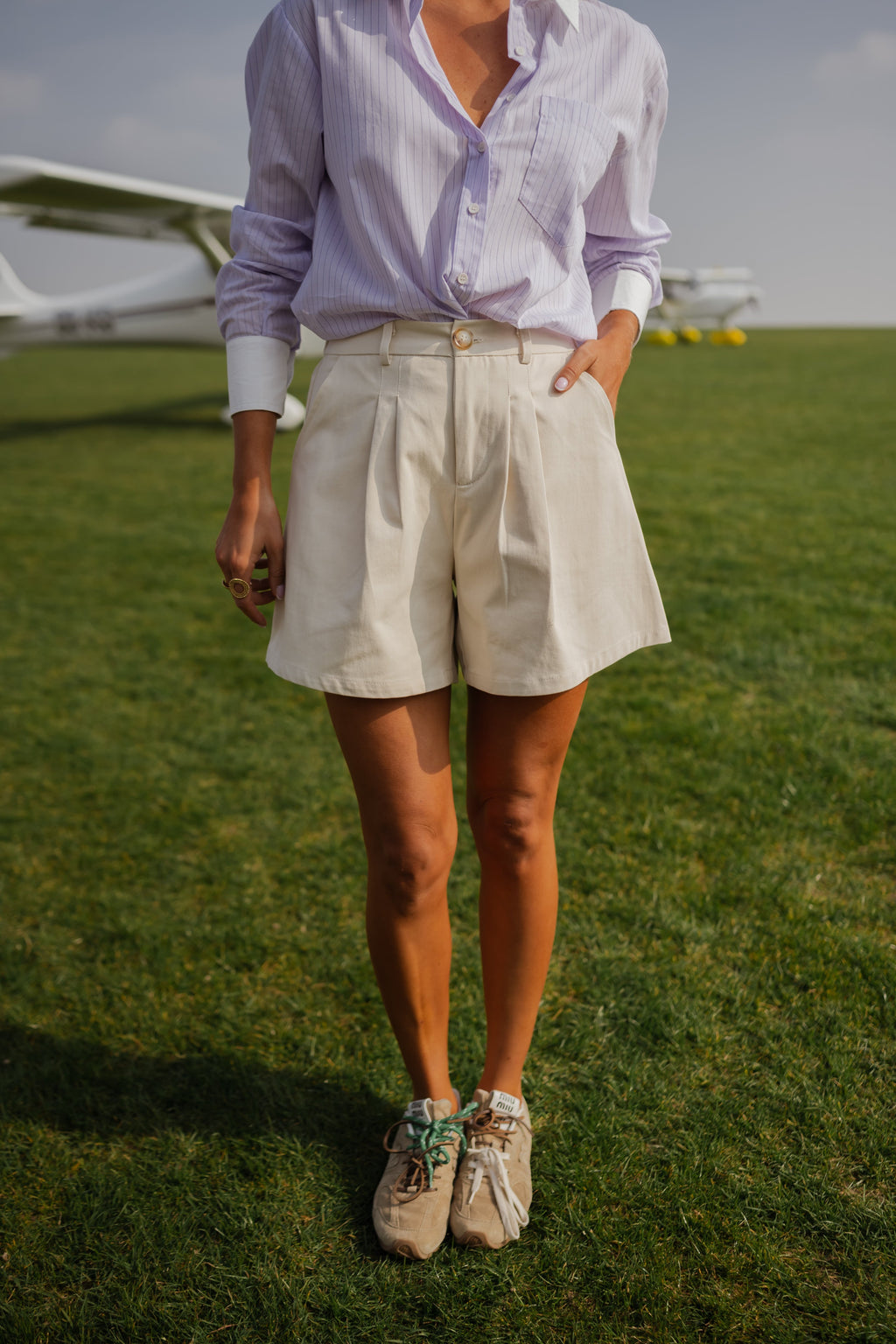 Short Faustine beige