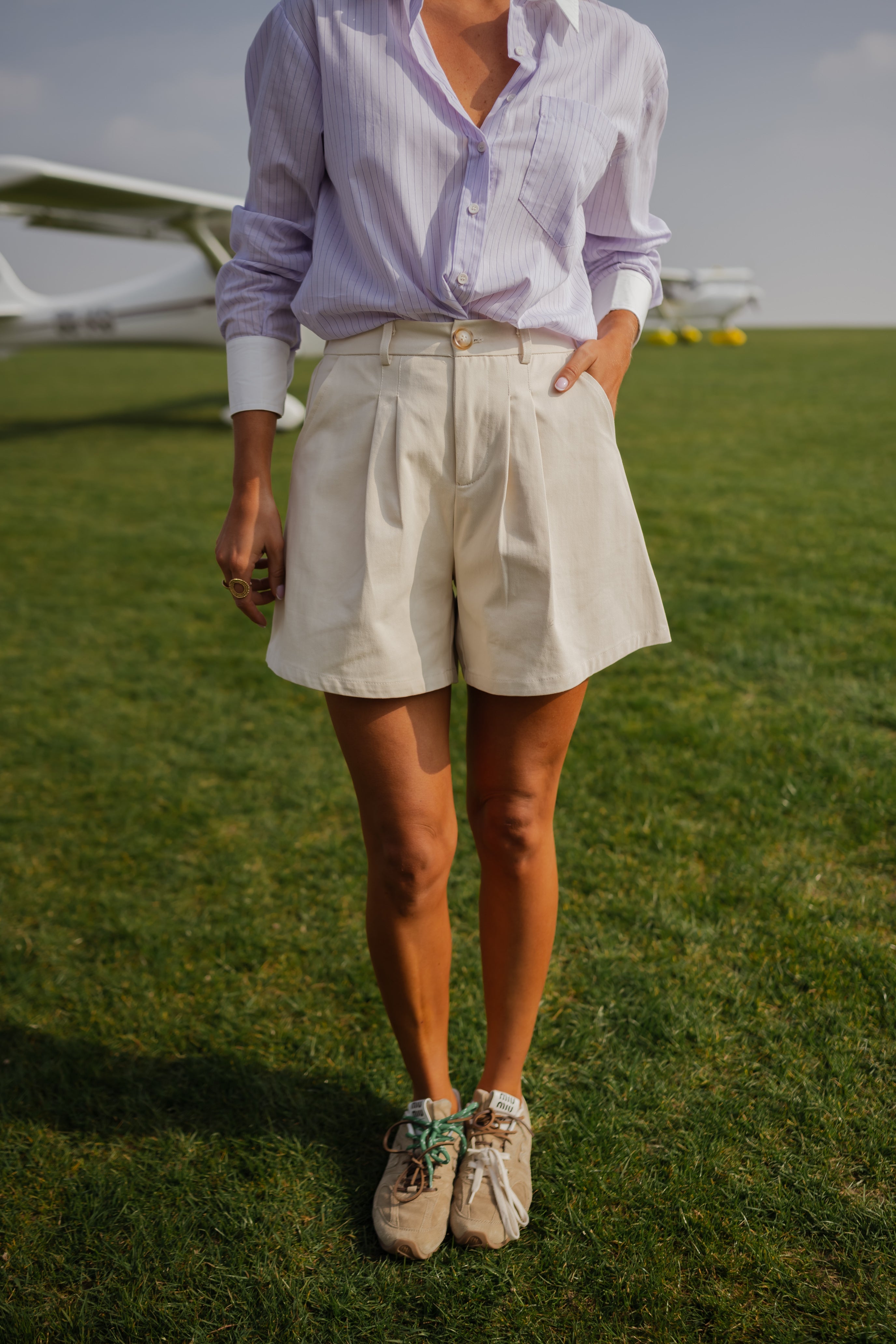 Short Faustine beige