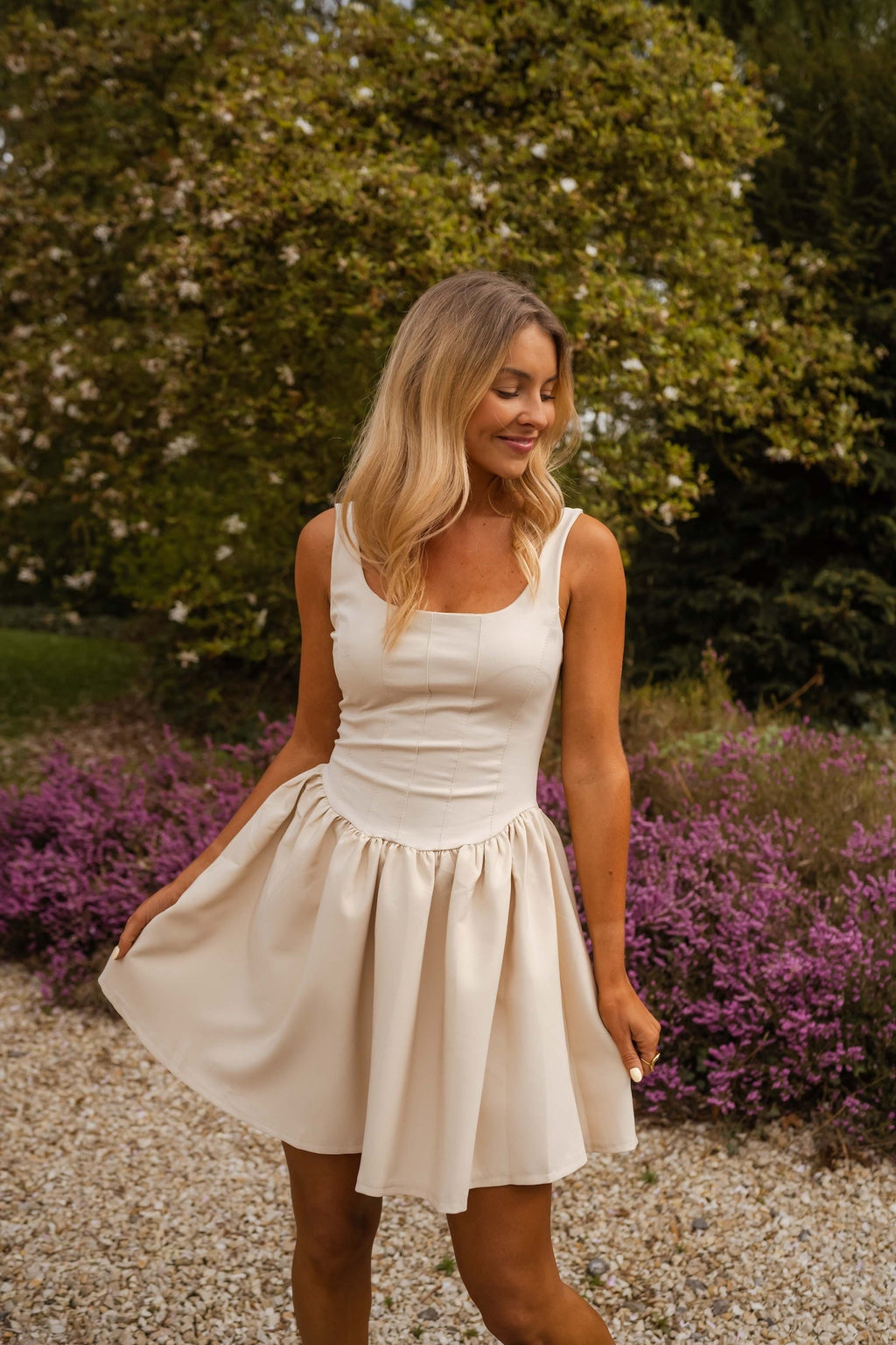 Robe Solène beige