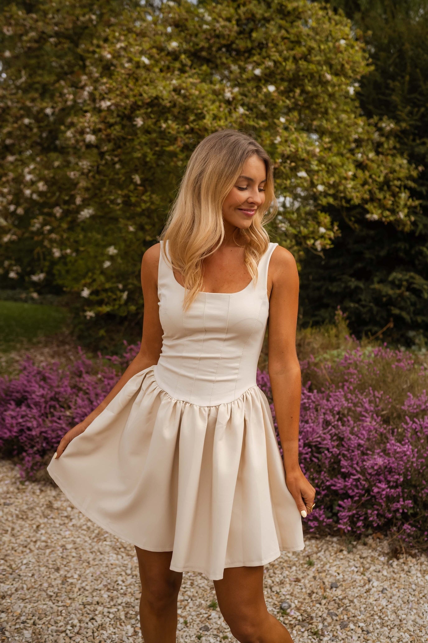 Robe Solène beige