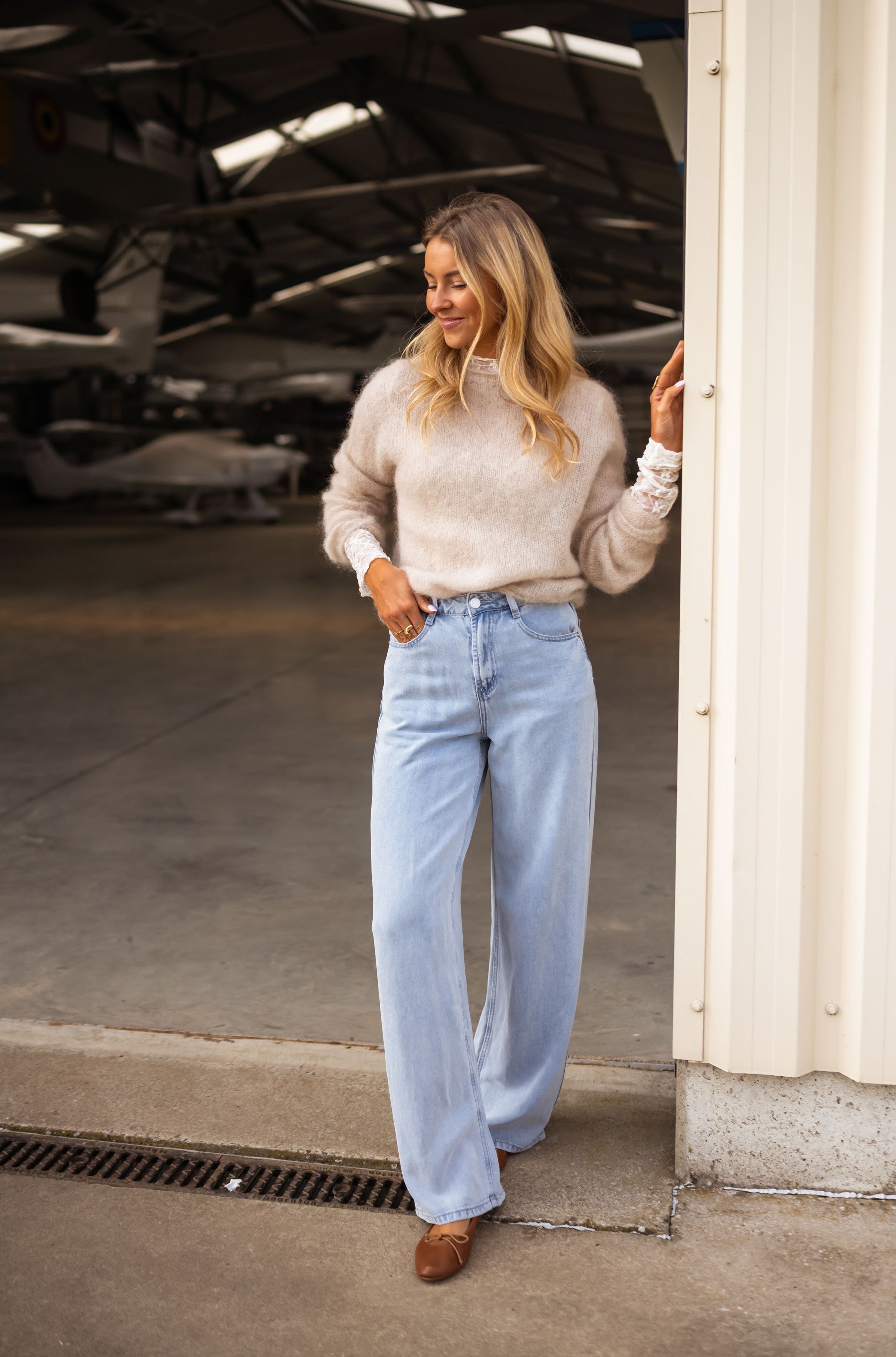 Pull Valda beige