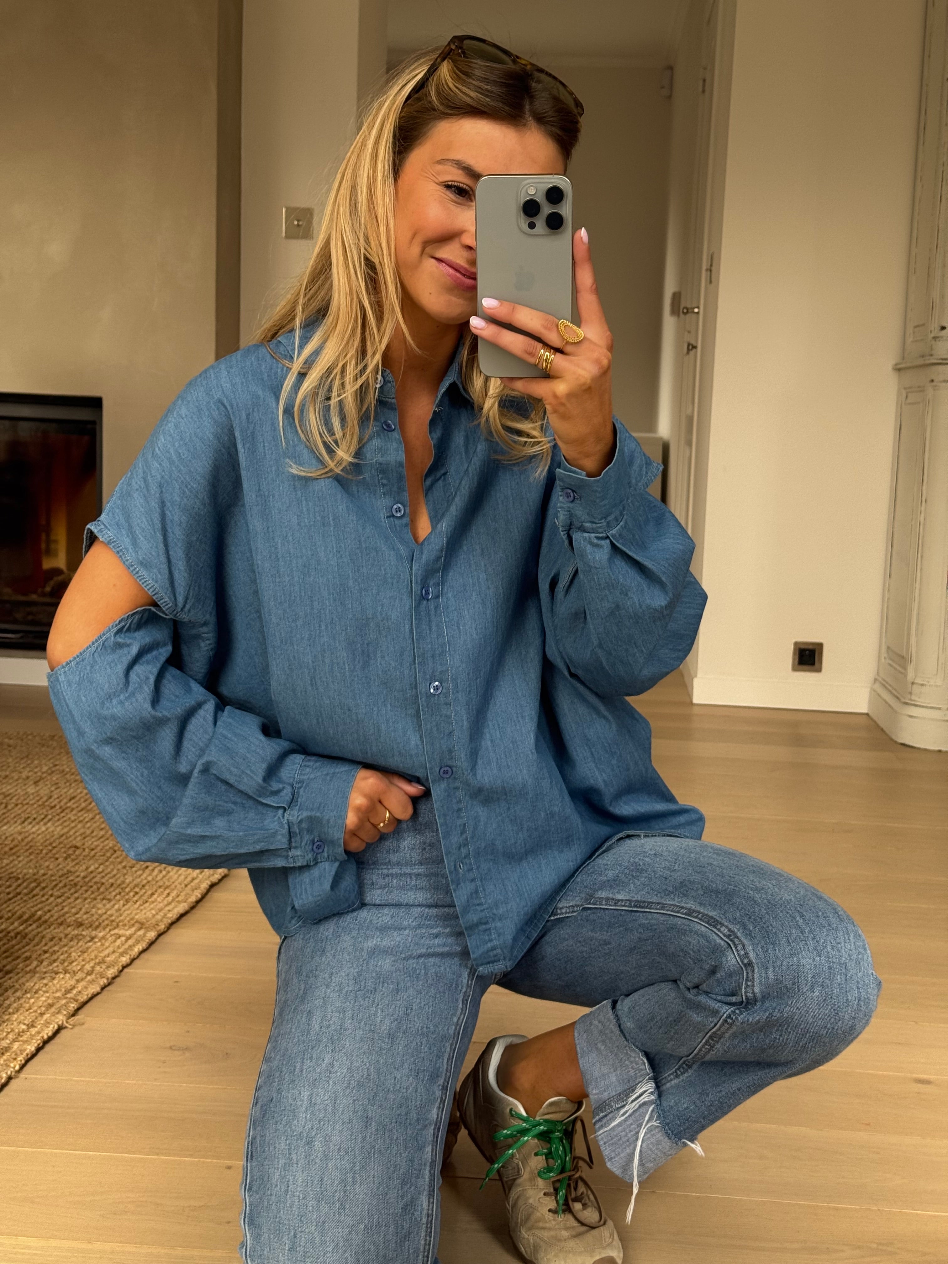 Chemise Adèle bleue
