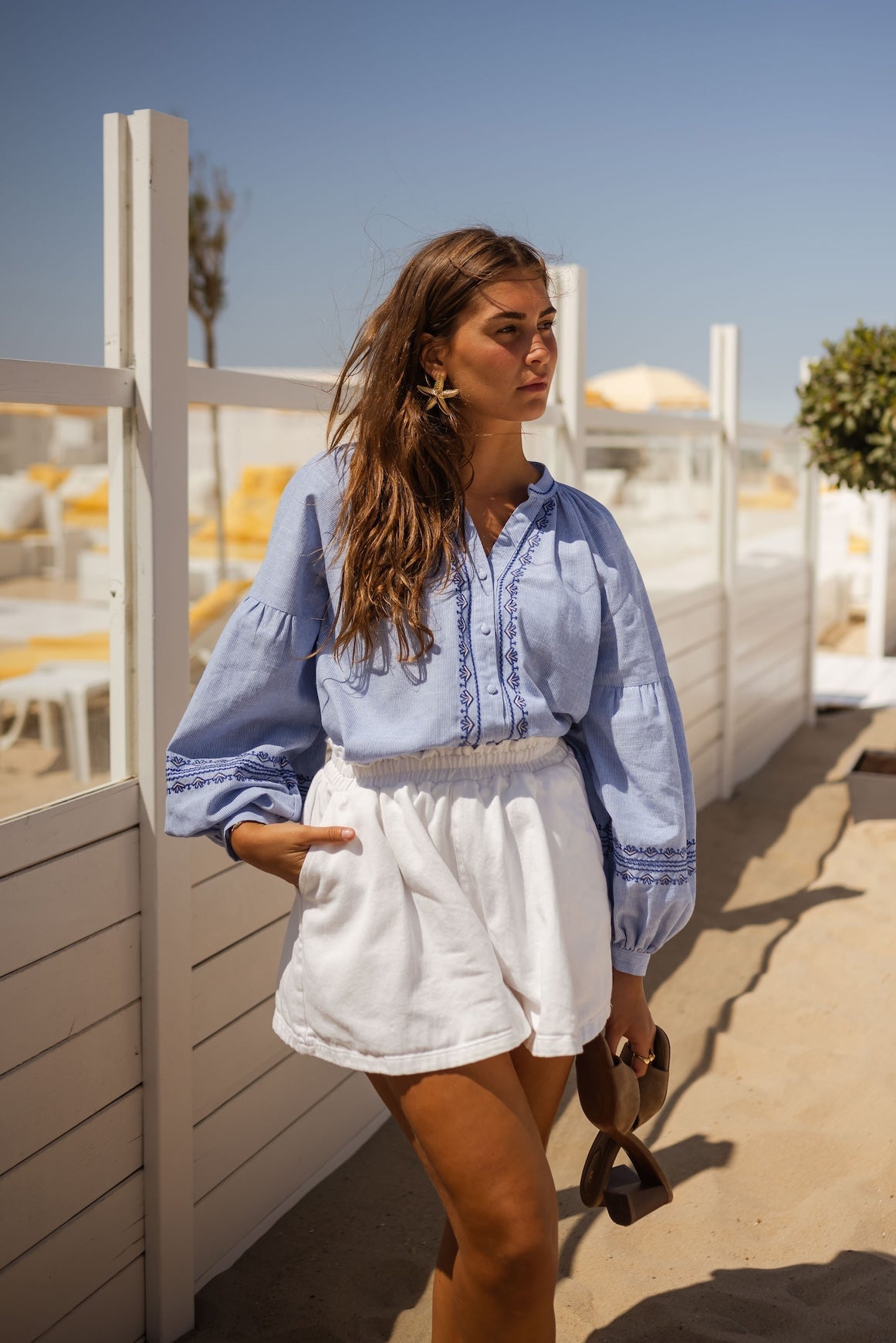 Chemisier Hidir bleu