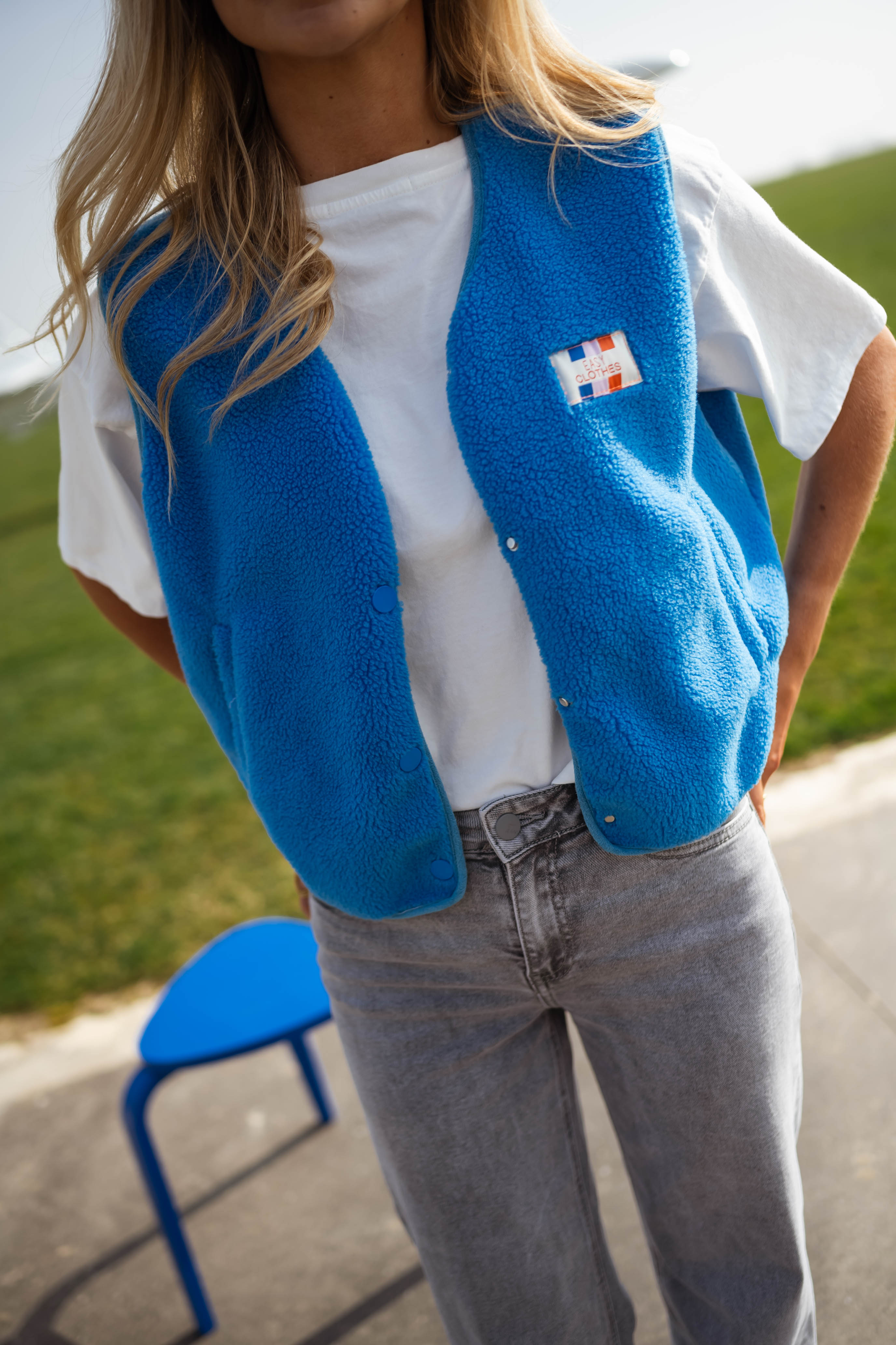 Gilet bleu Melanie