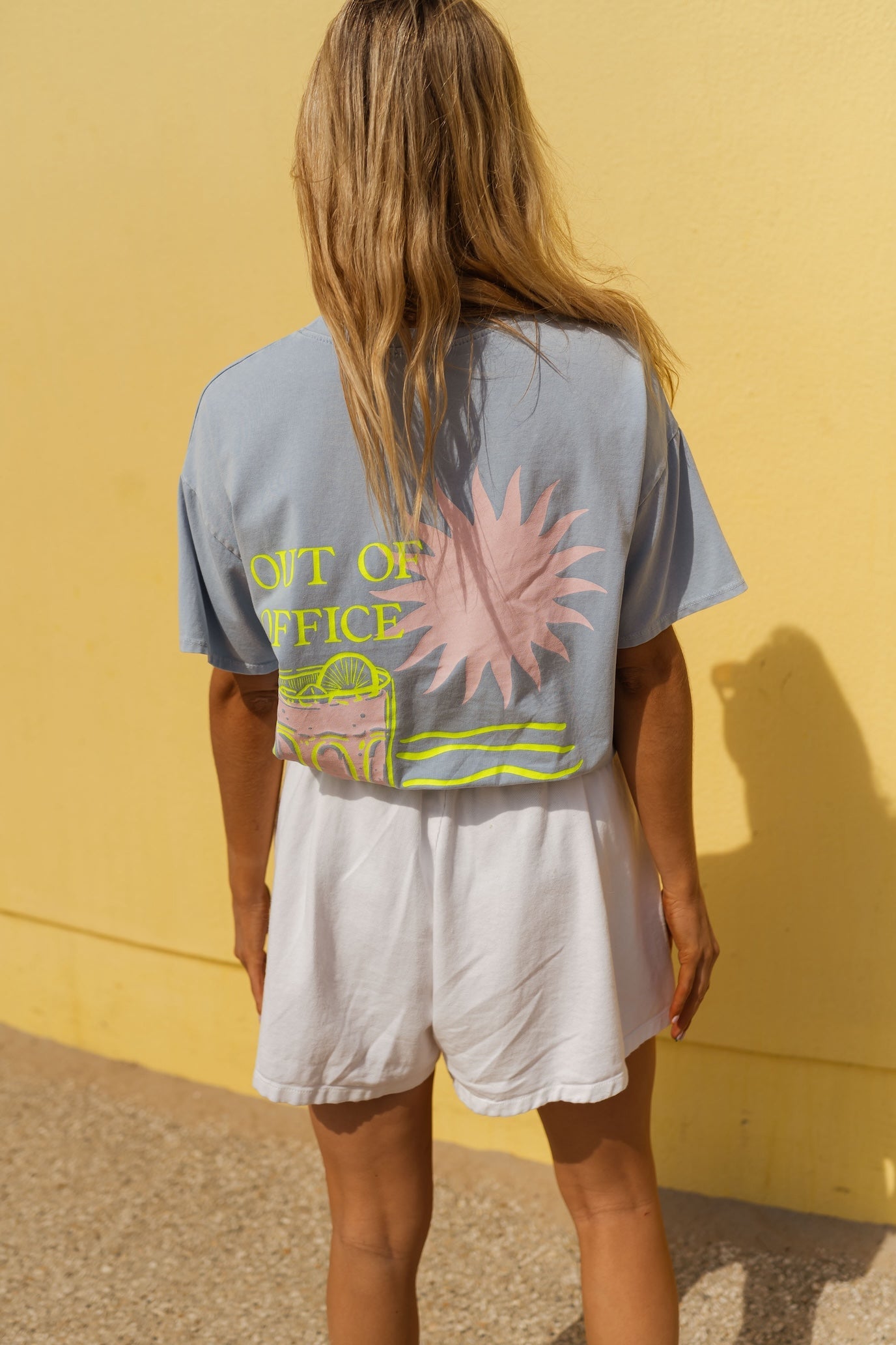 T-shirt de bureau bleu