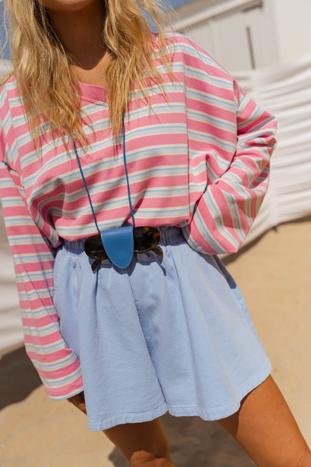 Porte-lunettes Pavo bleu