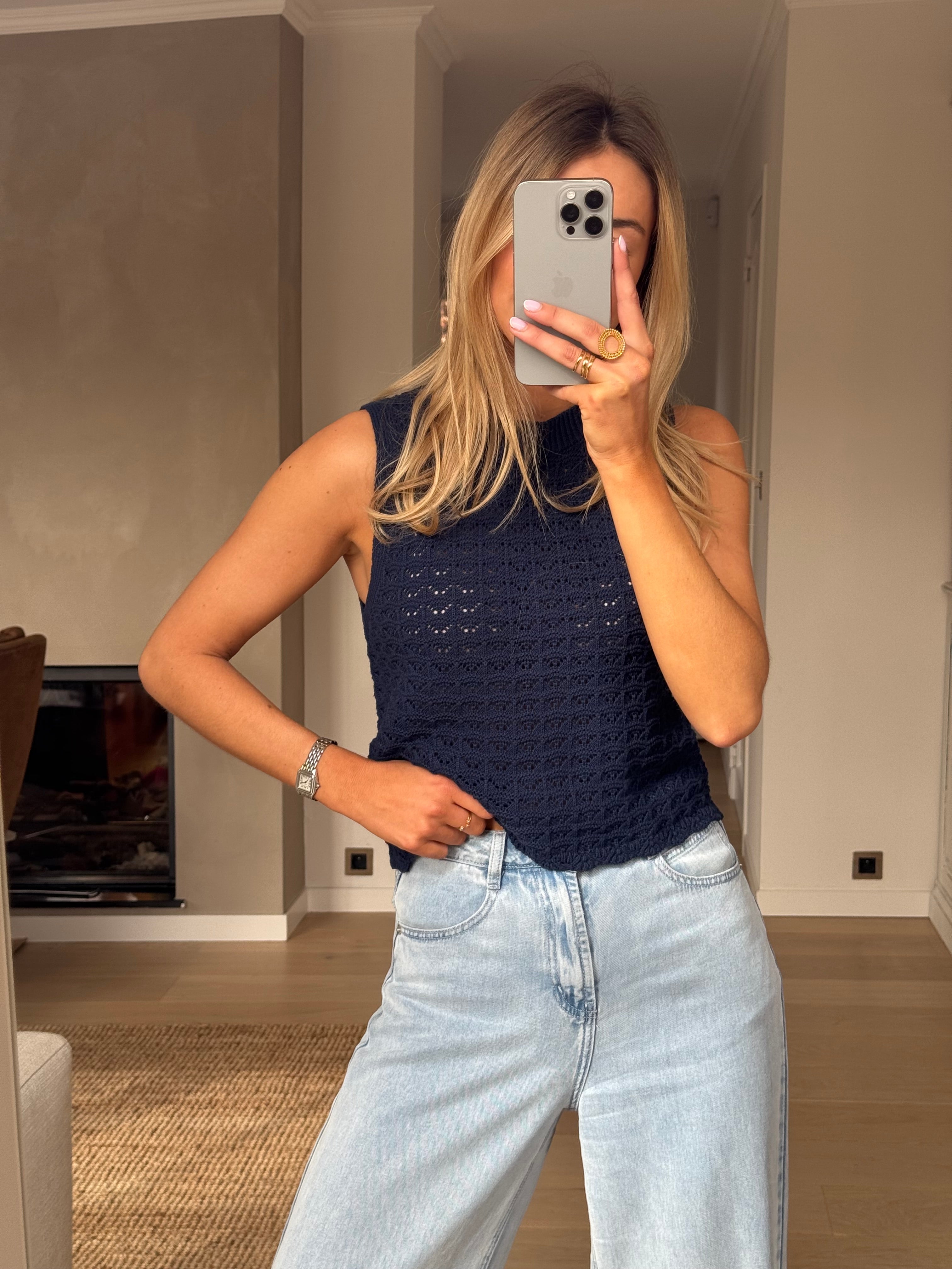 Haut Sely bleu