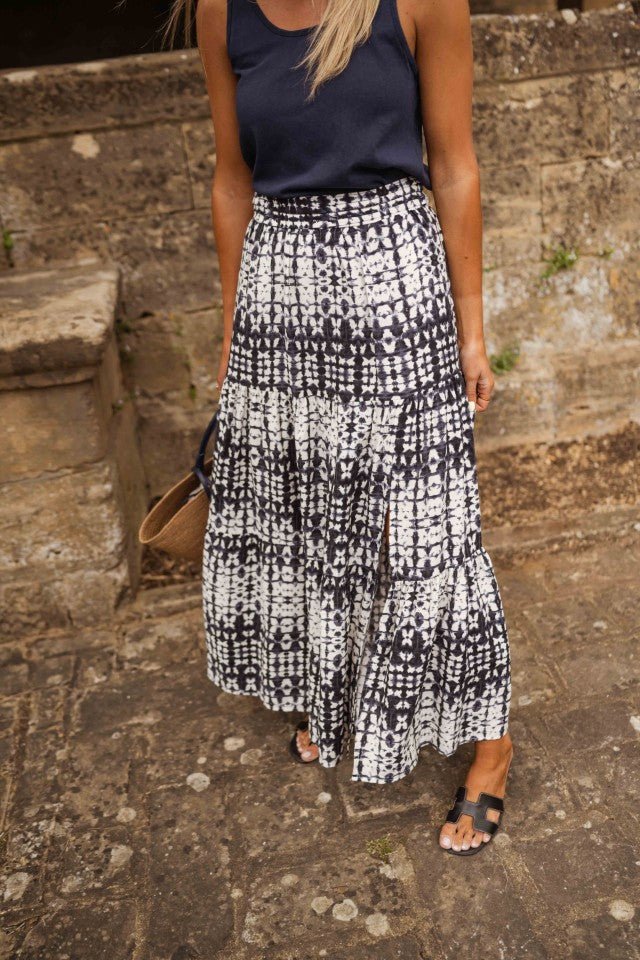 Jupe Gaelle Tie-Dye bleue