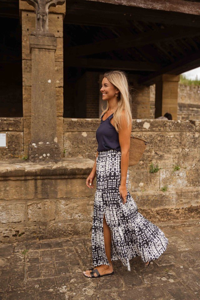 Jupe Gaelle Tie-Dye bleue