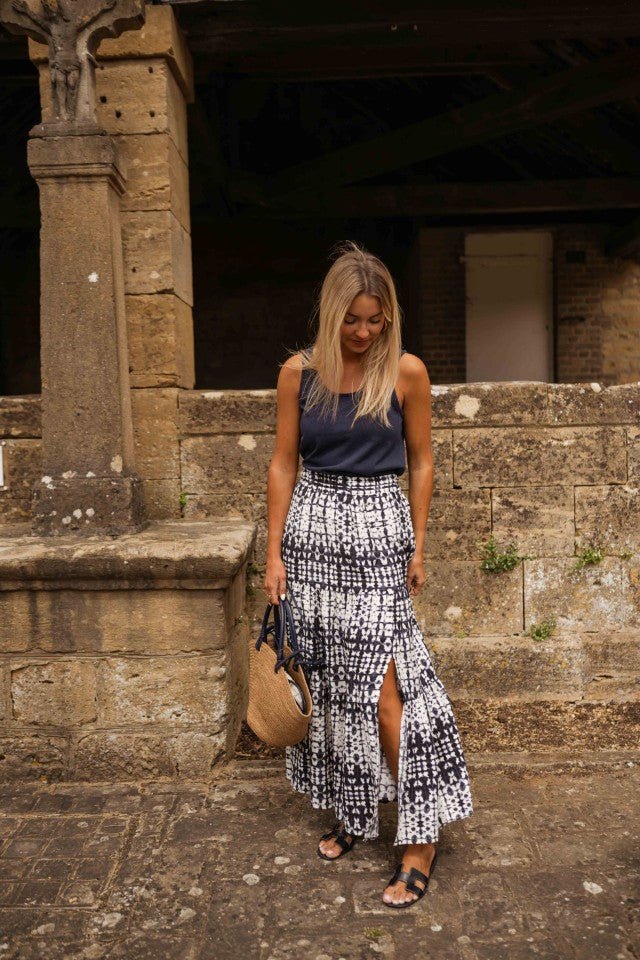 Jupe Gaelle Tie-Dye bleue