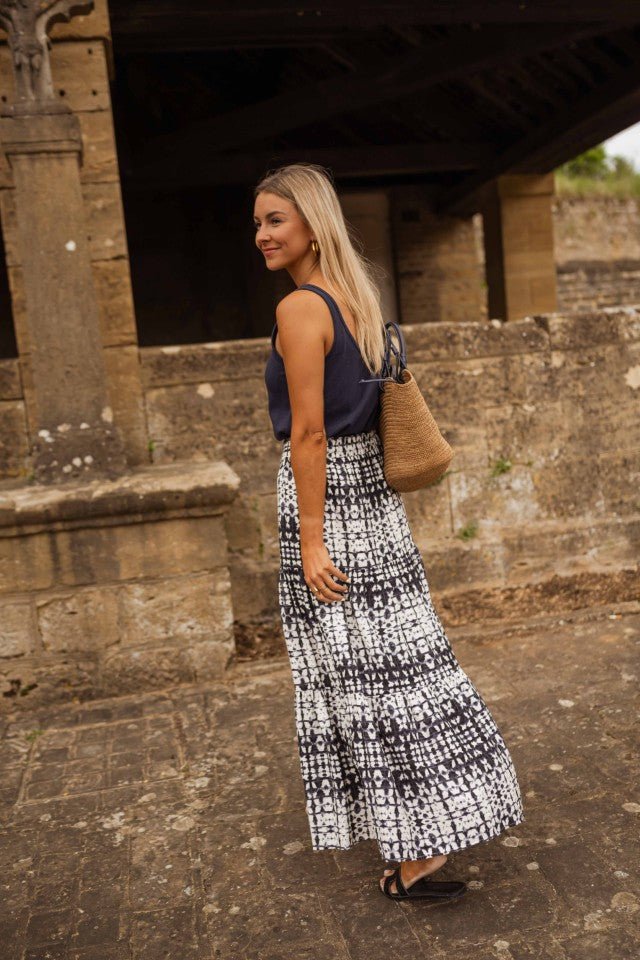 Jupe Gaelle Tie-Dye bleue