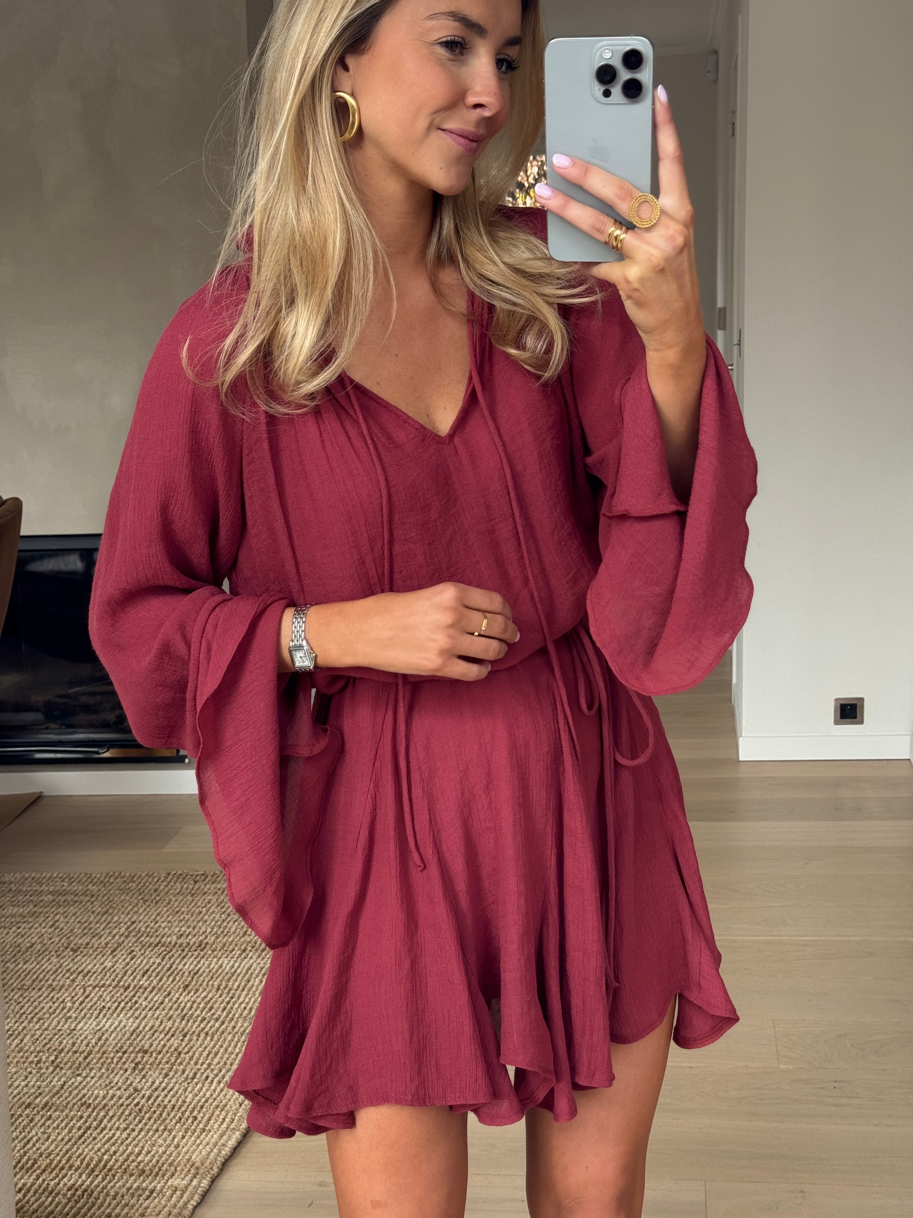 Robe brique Zora