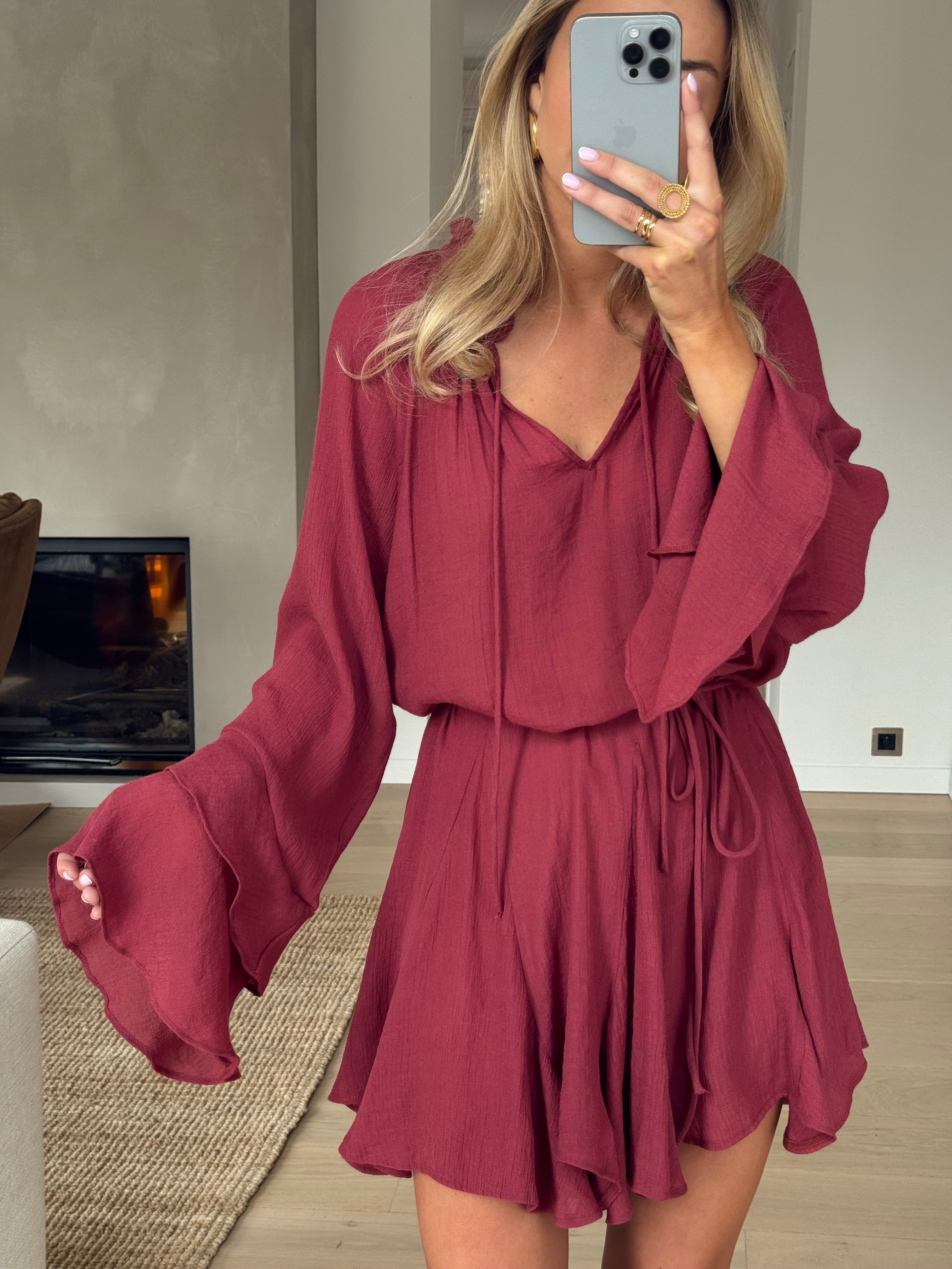 Robe brique Zora