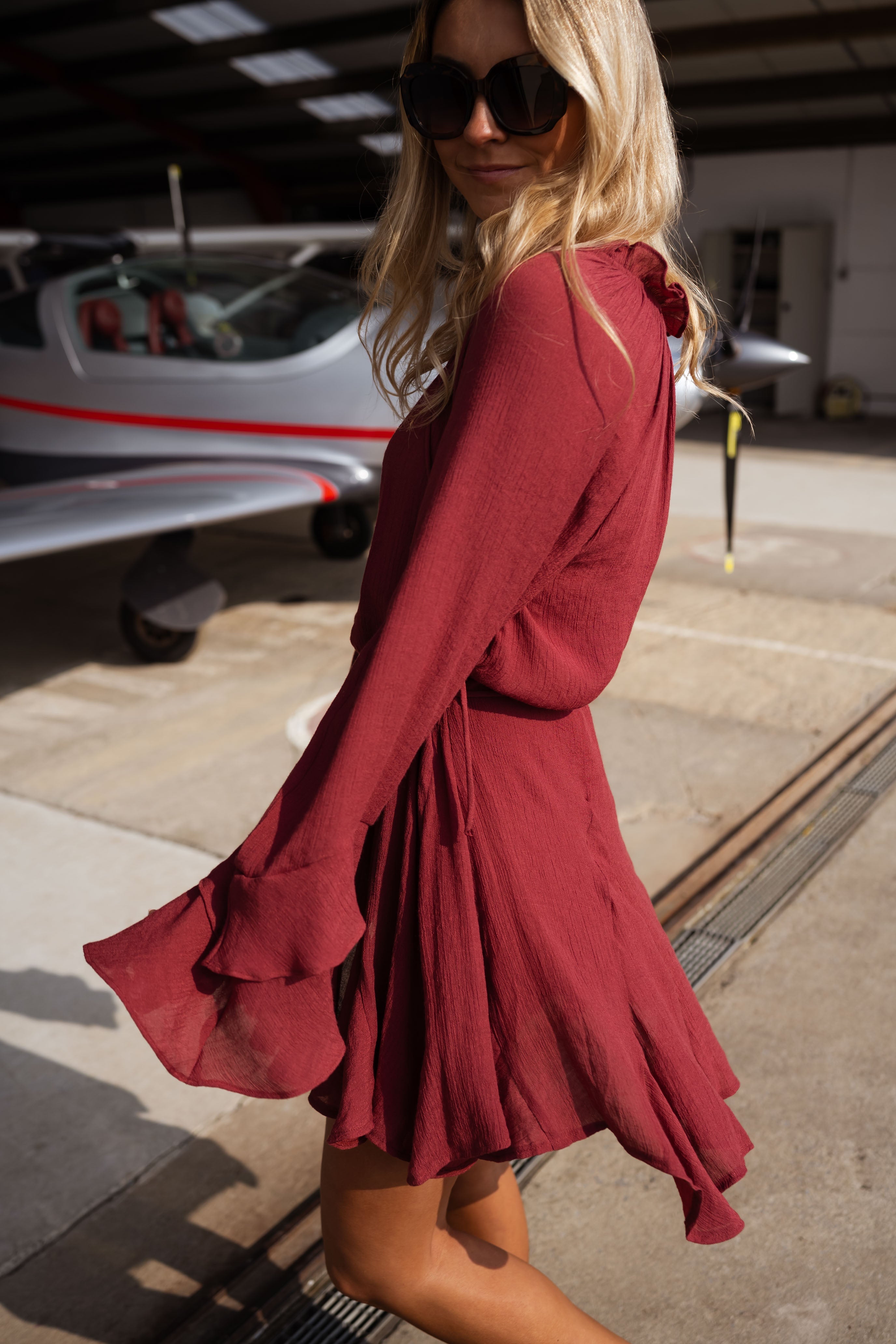 Robe brique Zora