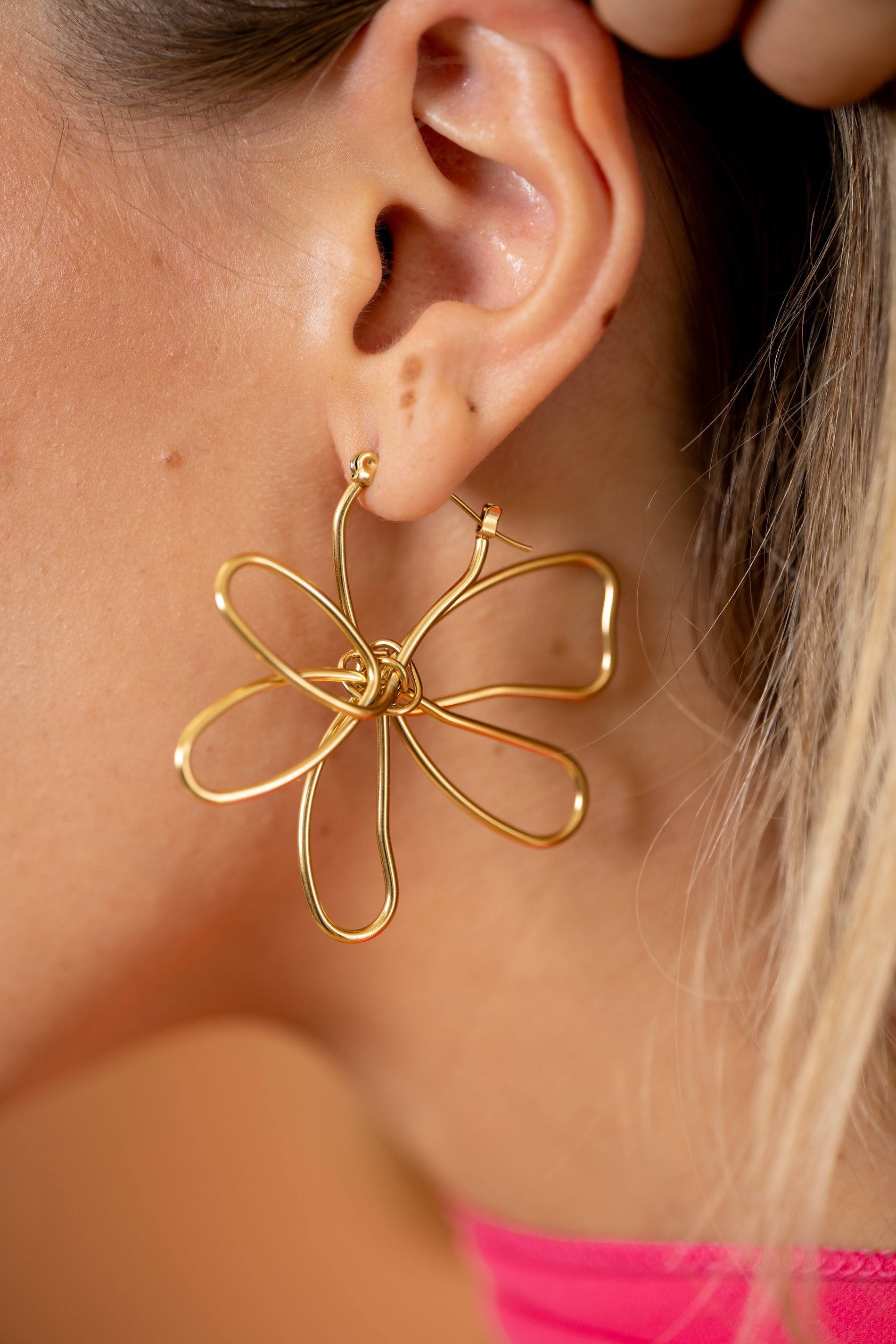 Boucles d'oreilles Brien dorées