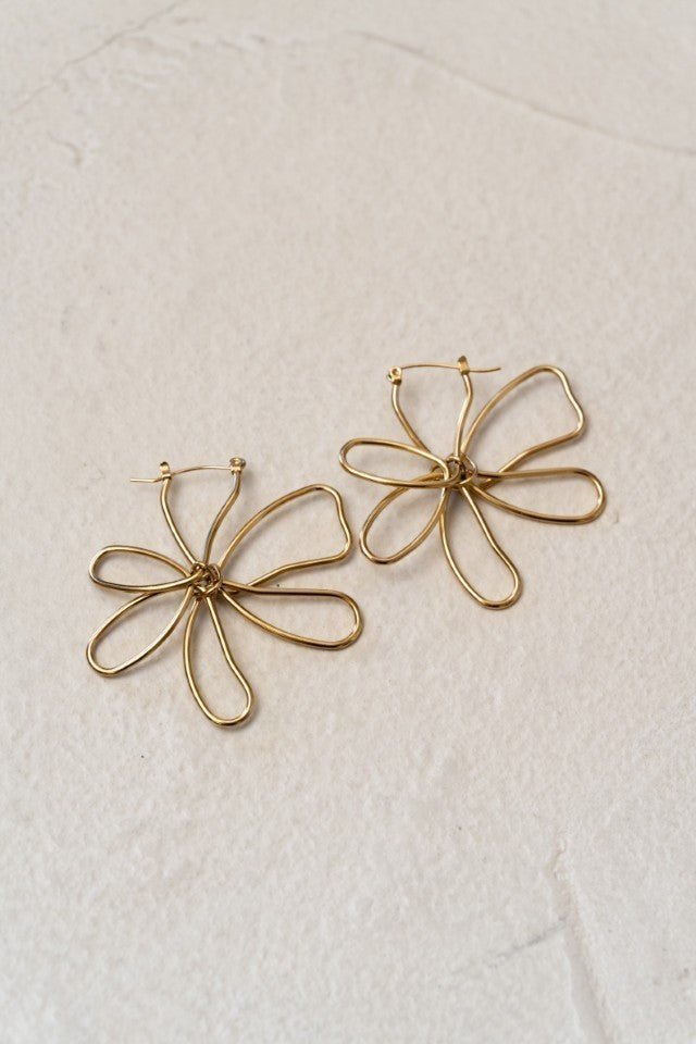 Boucles d'oreilles Brien dorées