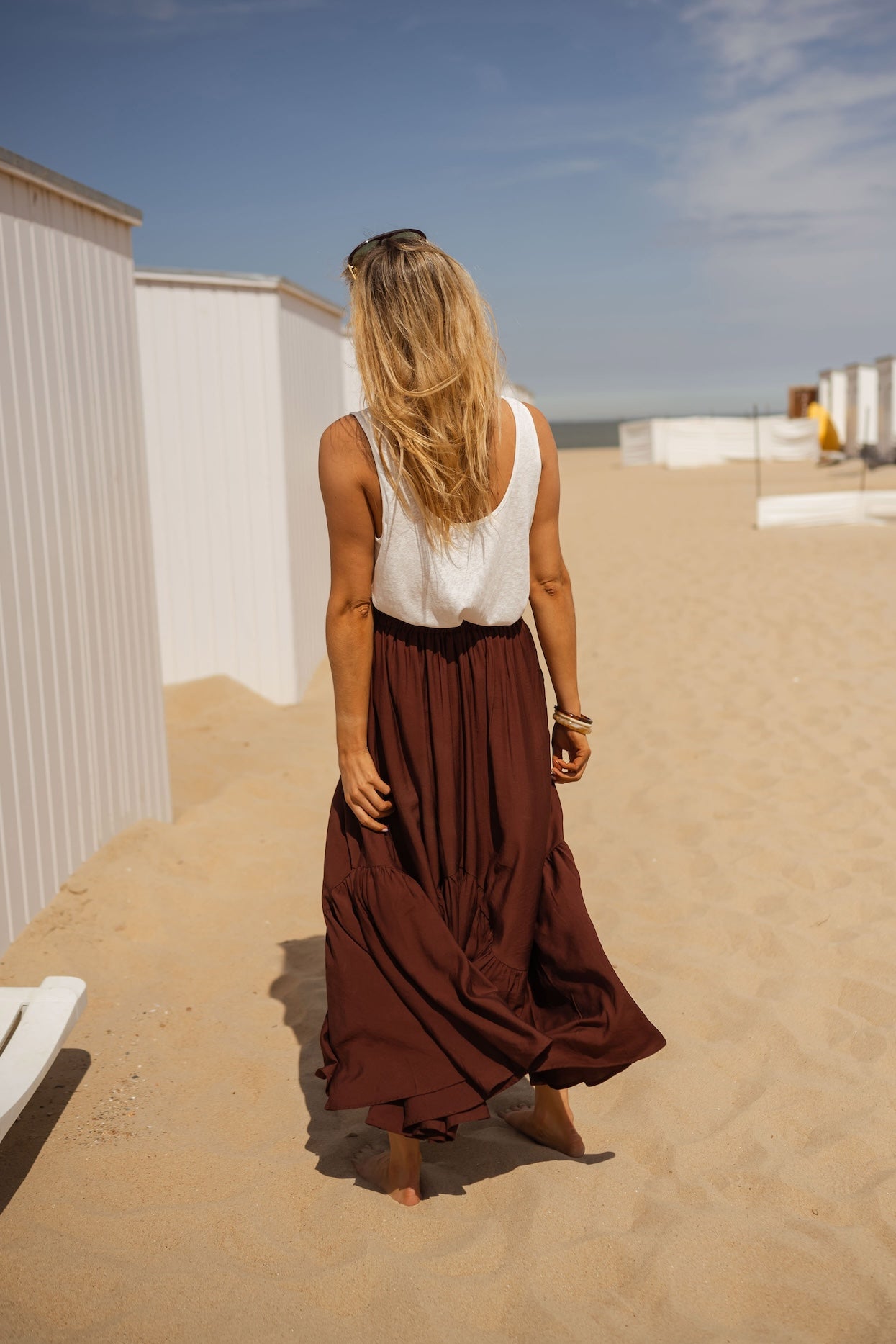 Jupe Manhattan marron
