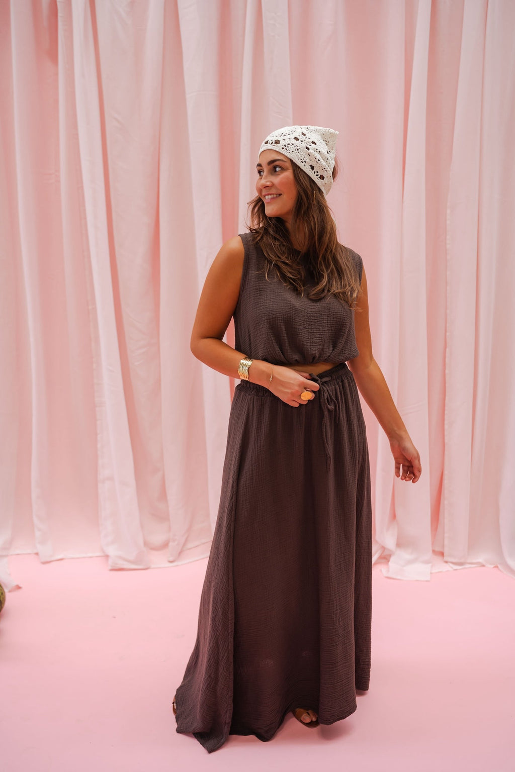 Jupe Alyssa en chocolat