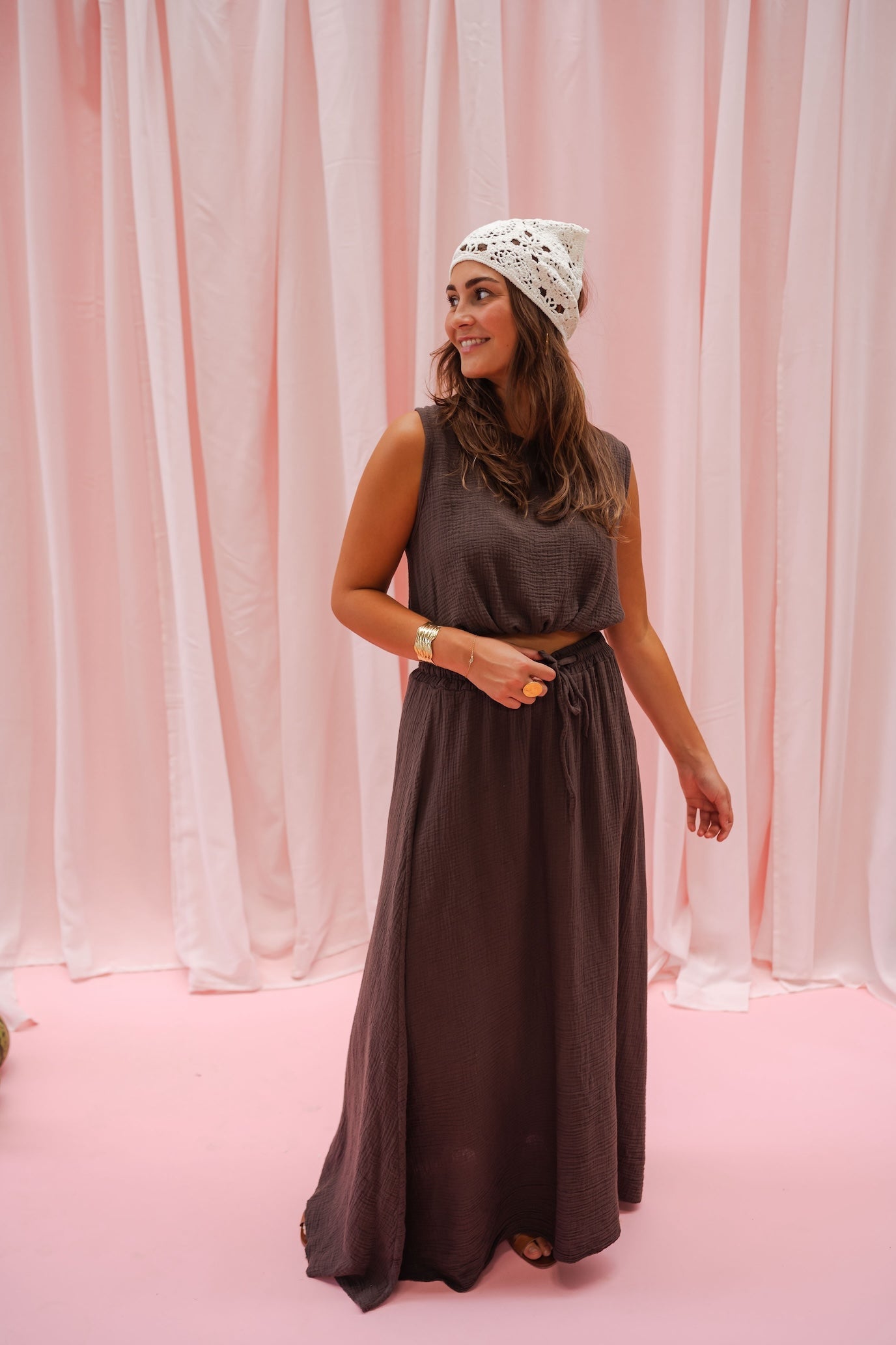 Jupe Alyssa en chocolat