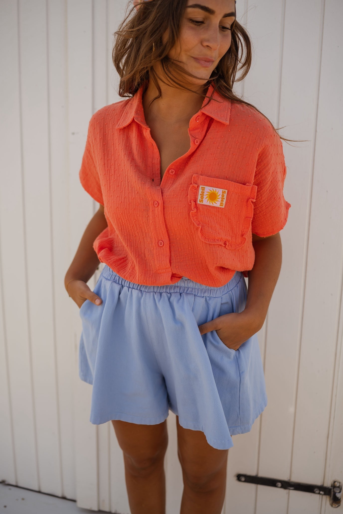 Chemise Jakie corail