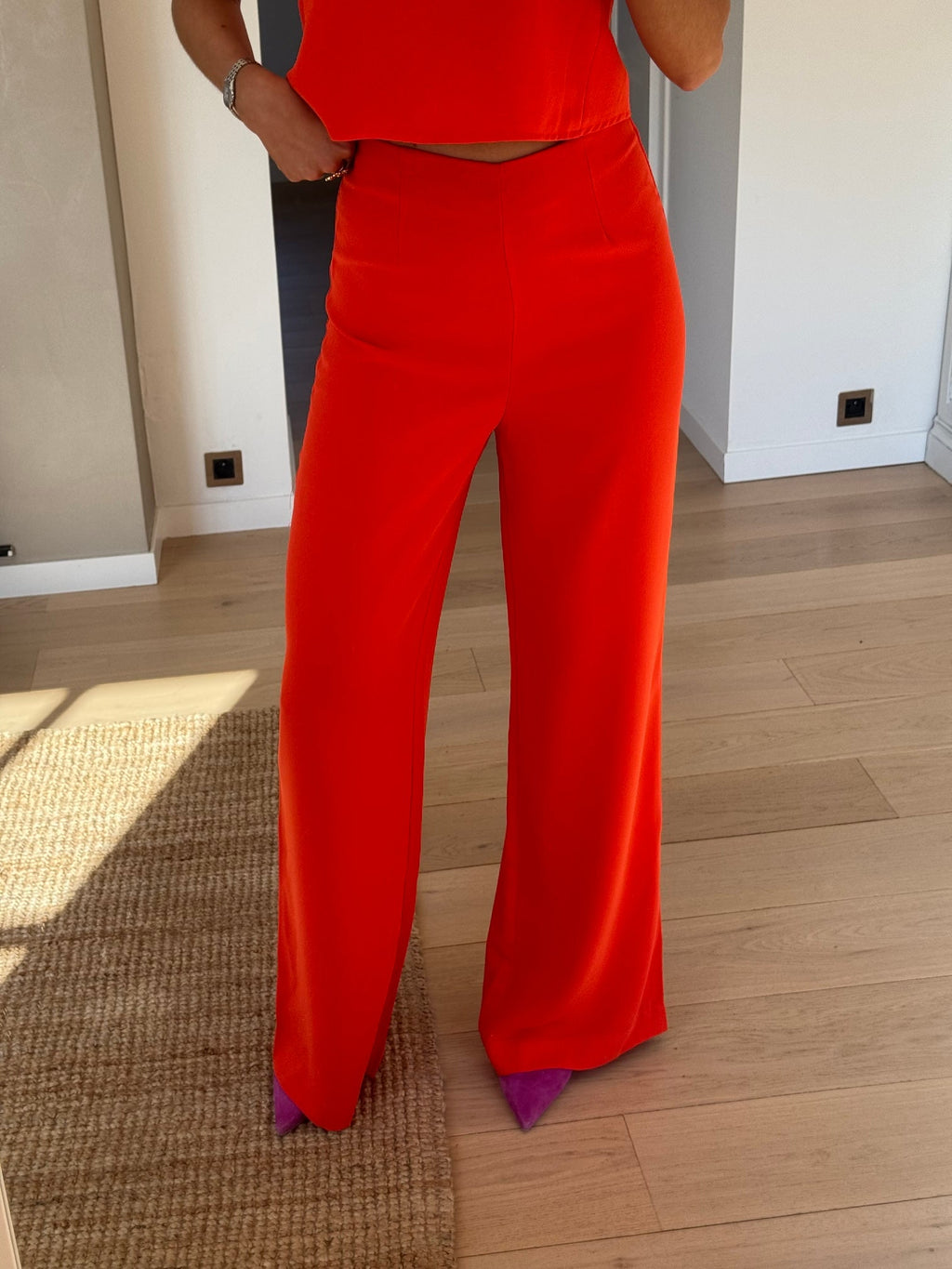 Pantalon Soline corail
