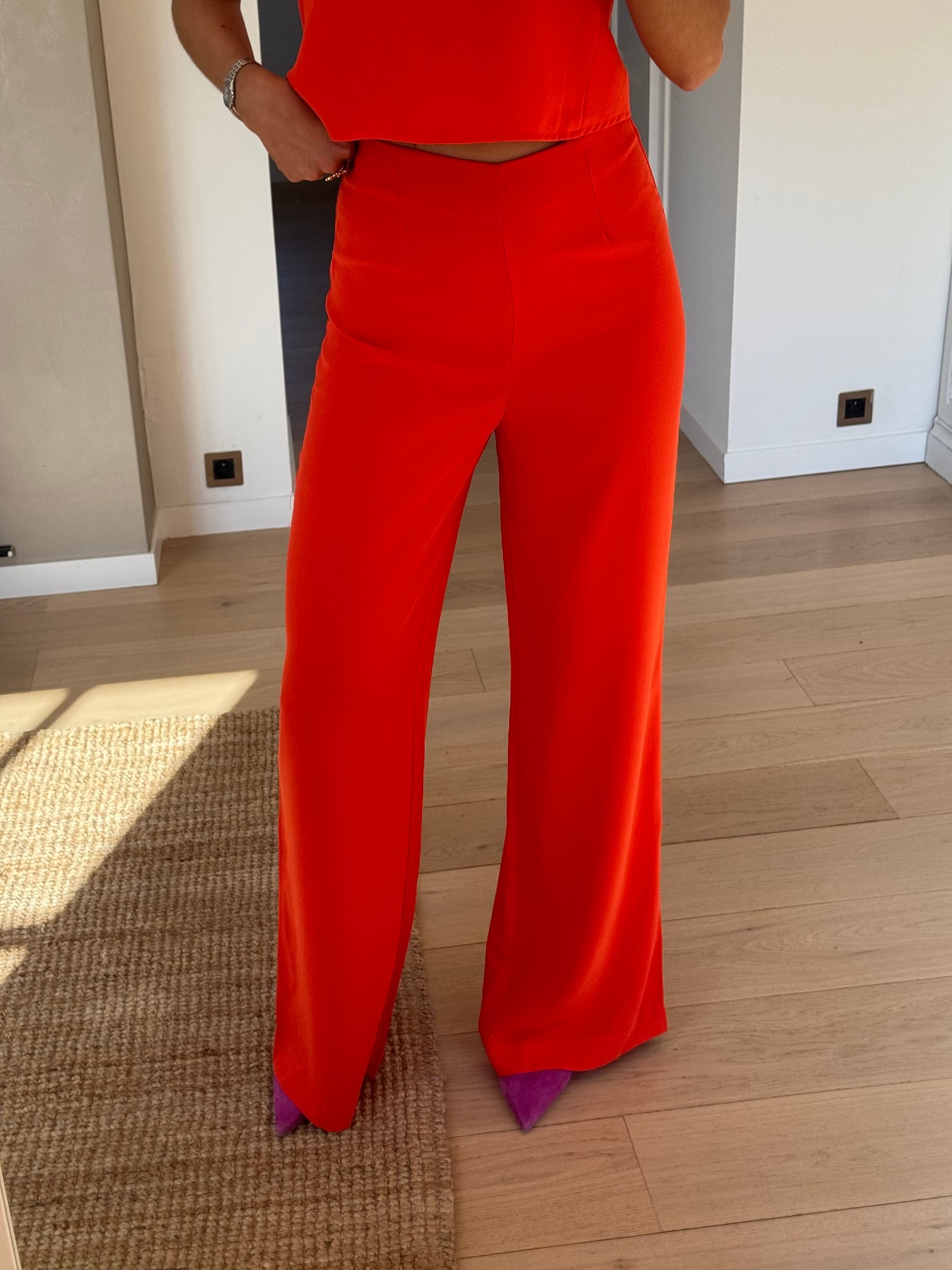 Pantalon Soline corail