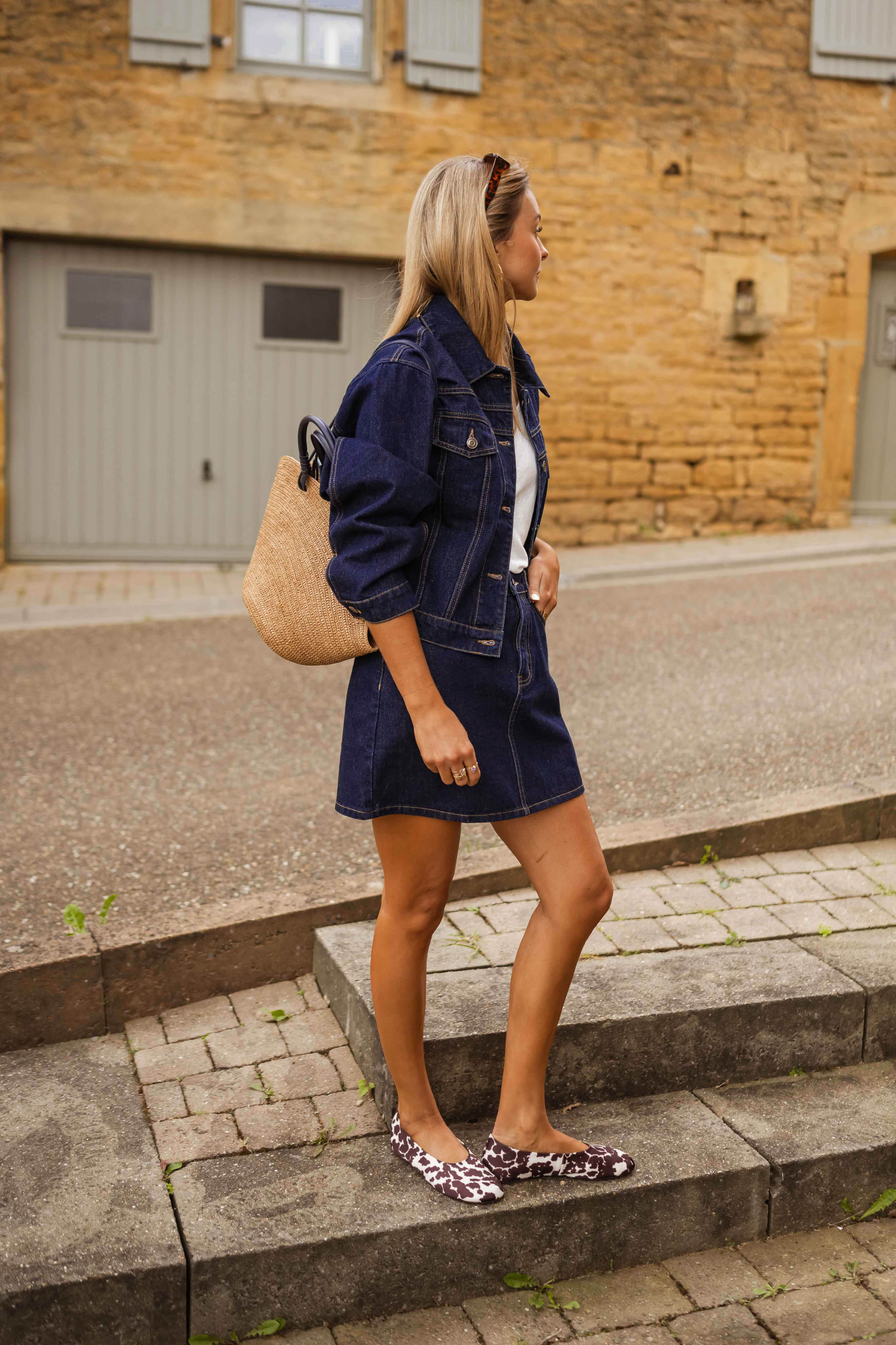 Veste Roma en jean bleu foncé