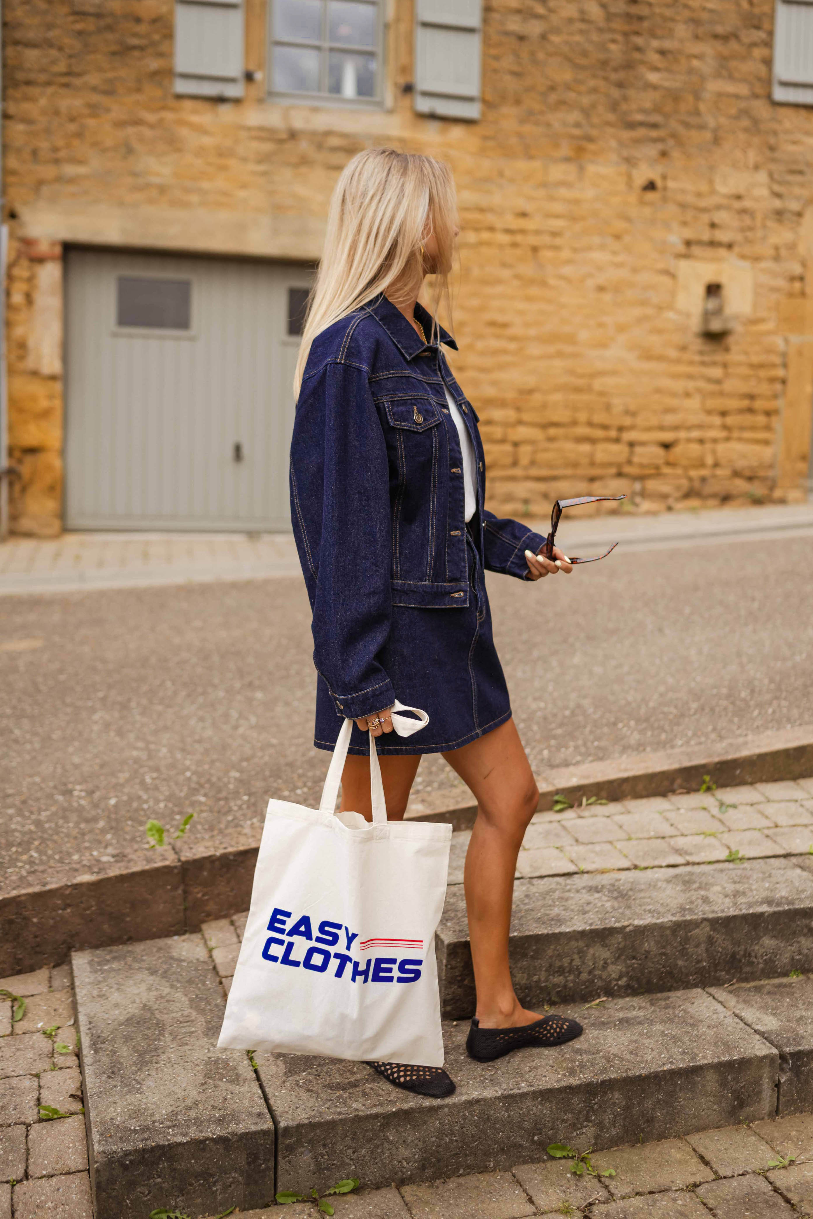 Veste Roma en jean bleu foncé