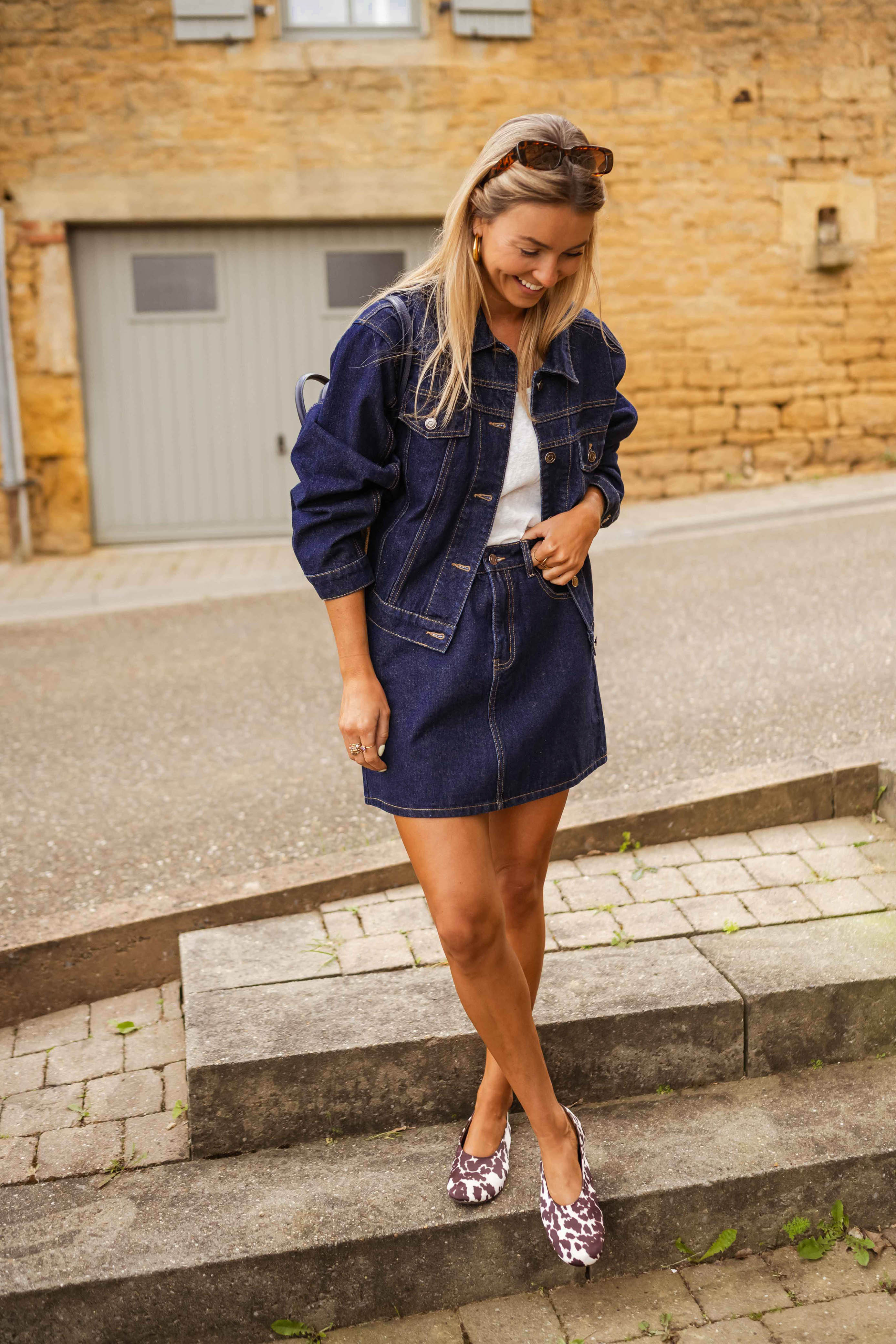 Veste Roma en jean bleu foncé